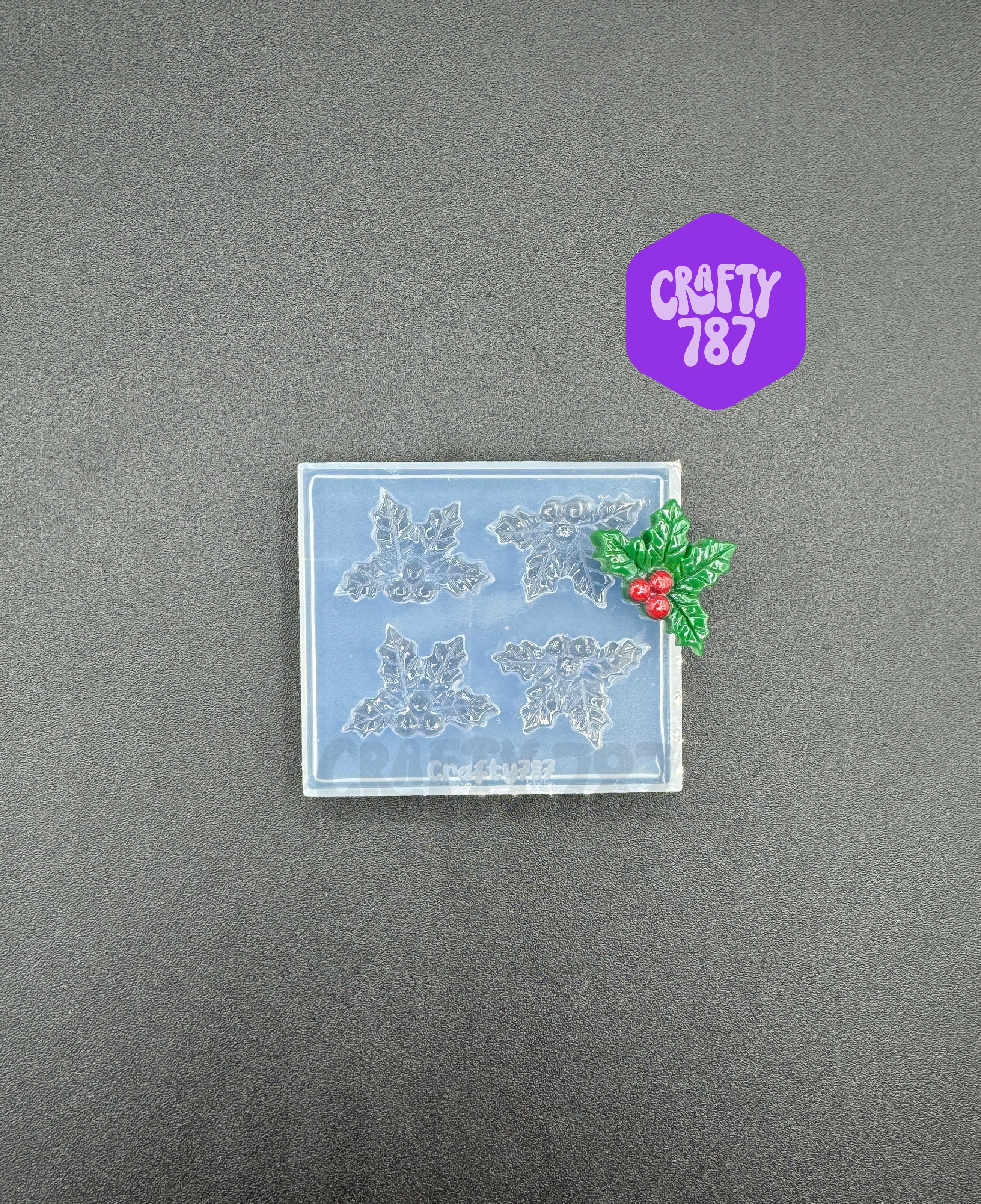 Christmas Holly Berry Silicone Mold, Earring Silicone Mold (D14)