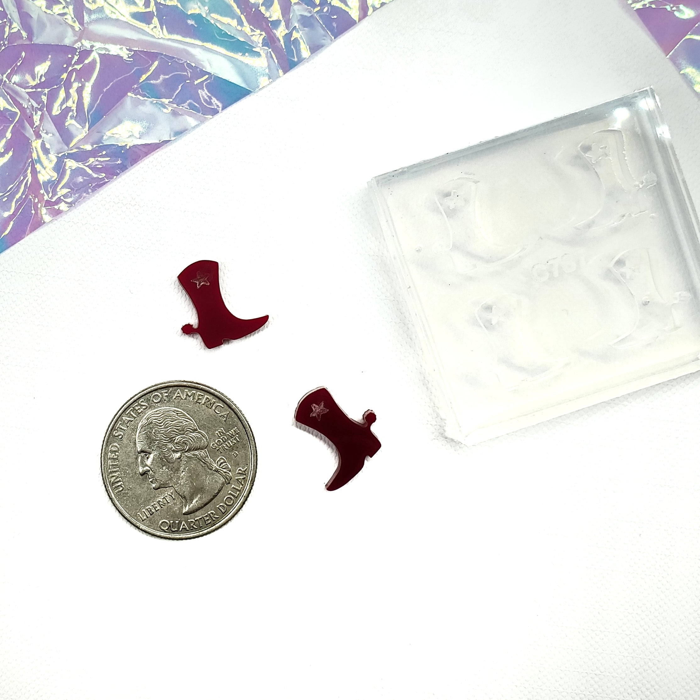 Western Boots Stud Earring Molds(A4)