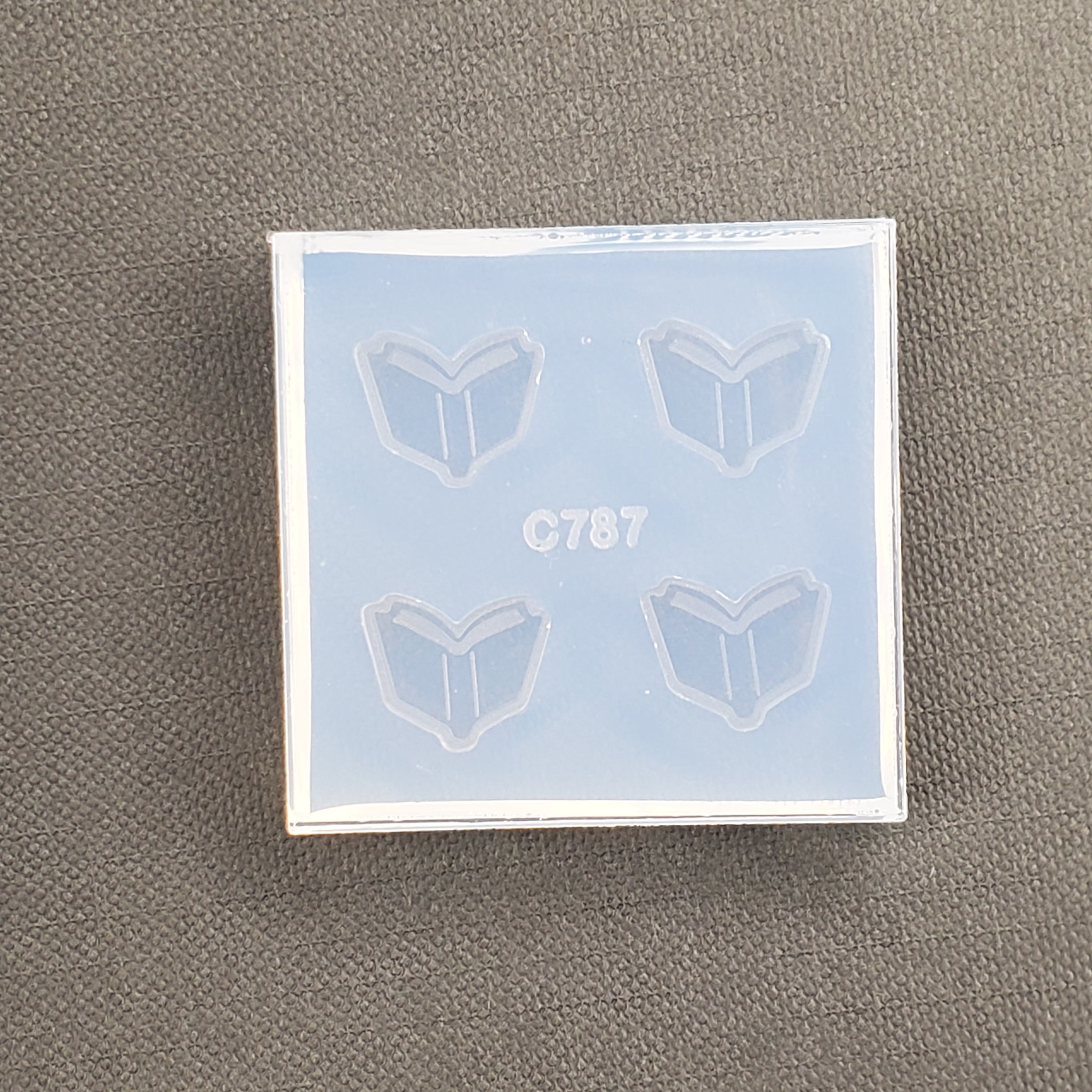 Open Book Stud Earring Mold(A4)