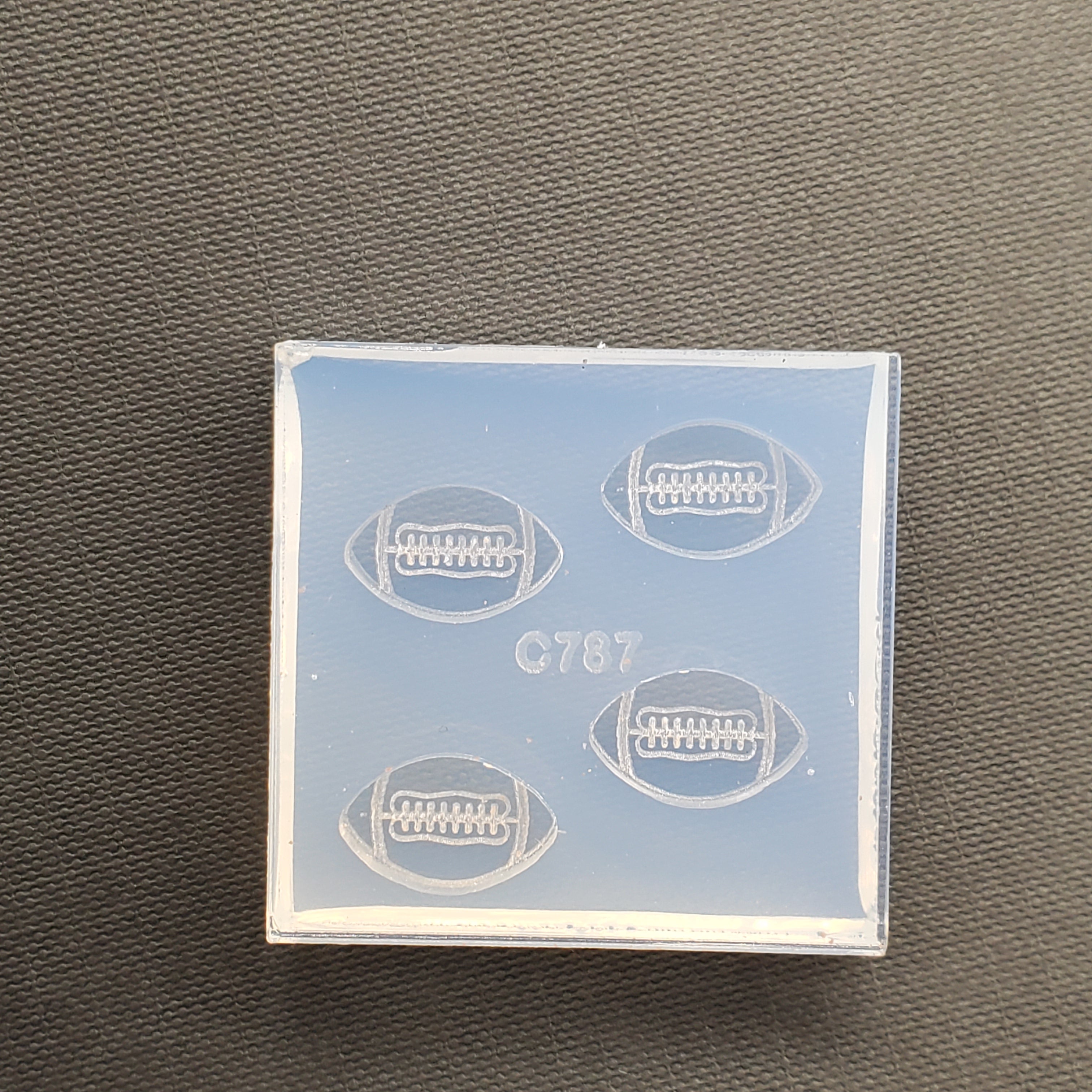 Football Stud Earrings Silicone Mold