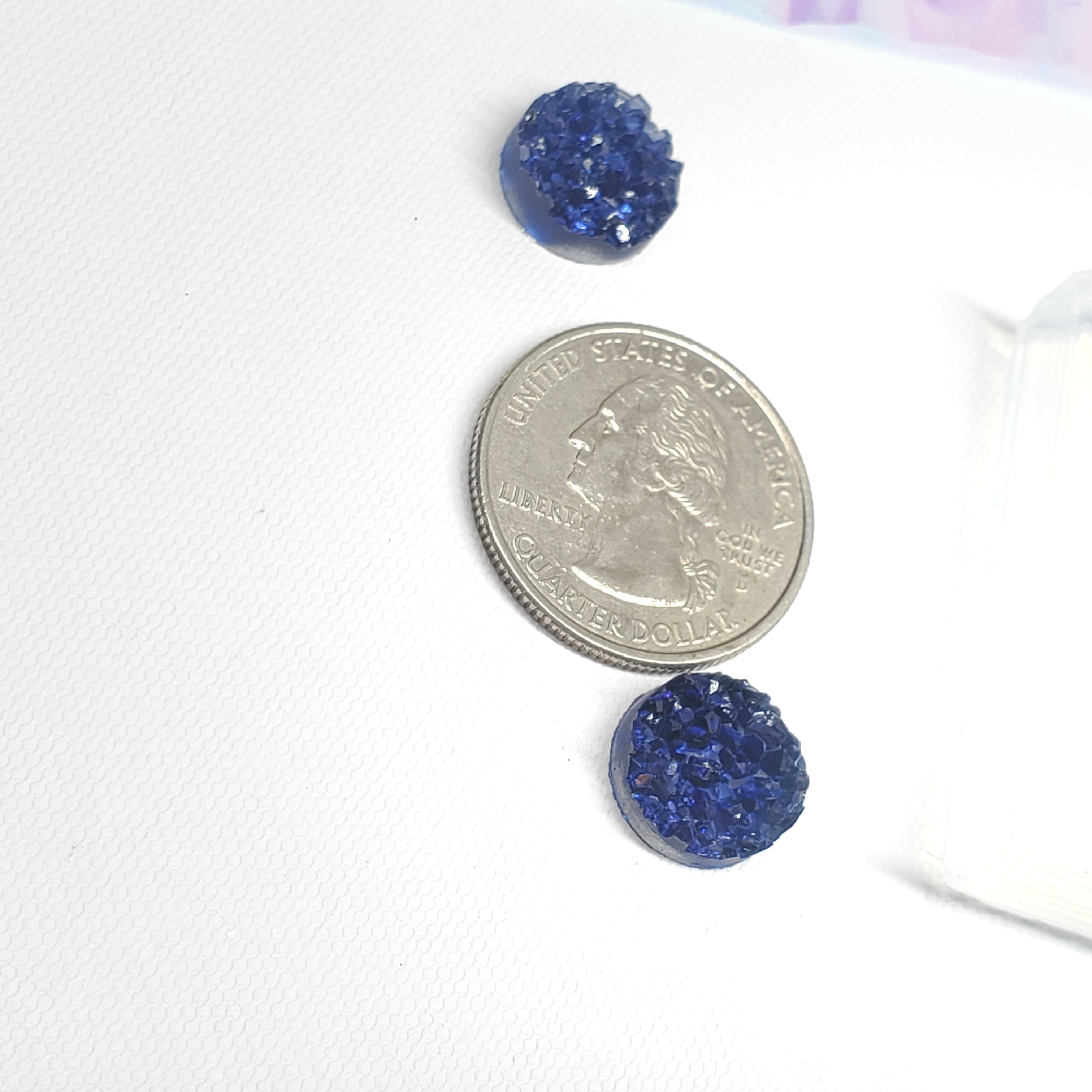 Circle Druzy 12mm Earring Silicone Mold #2 Style (B4)