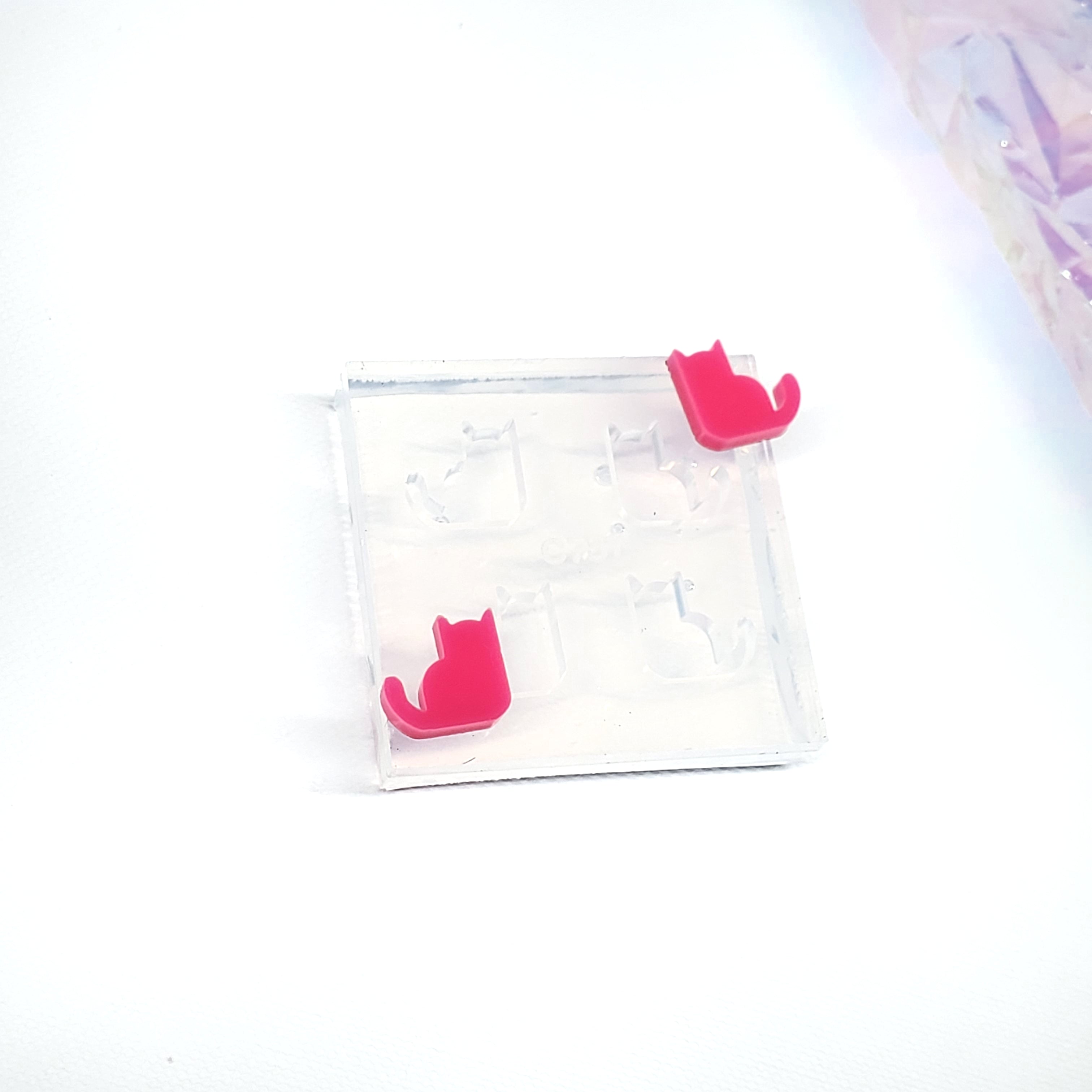 Cat Stud Earring Silicone Mold(B11)