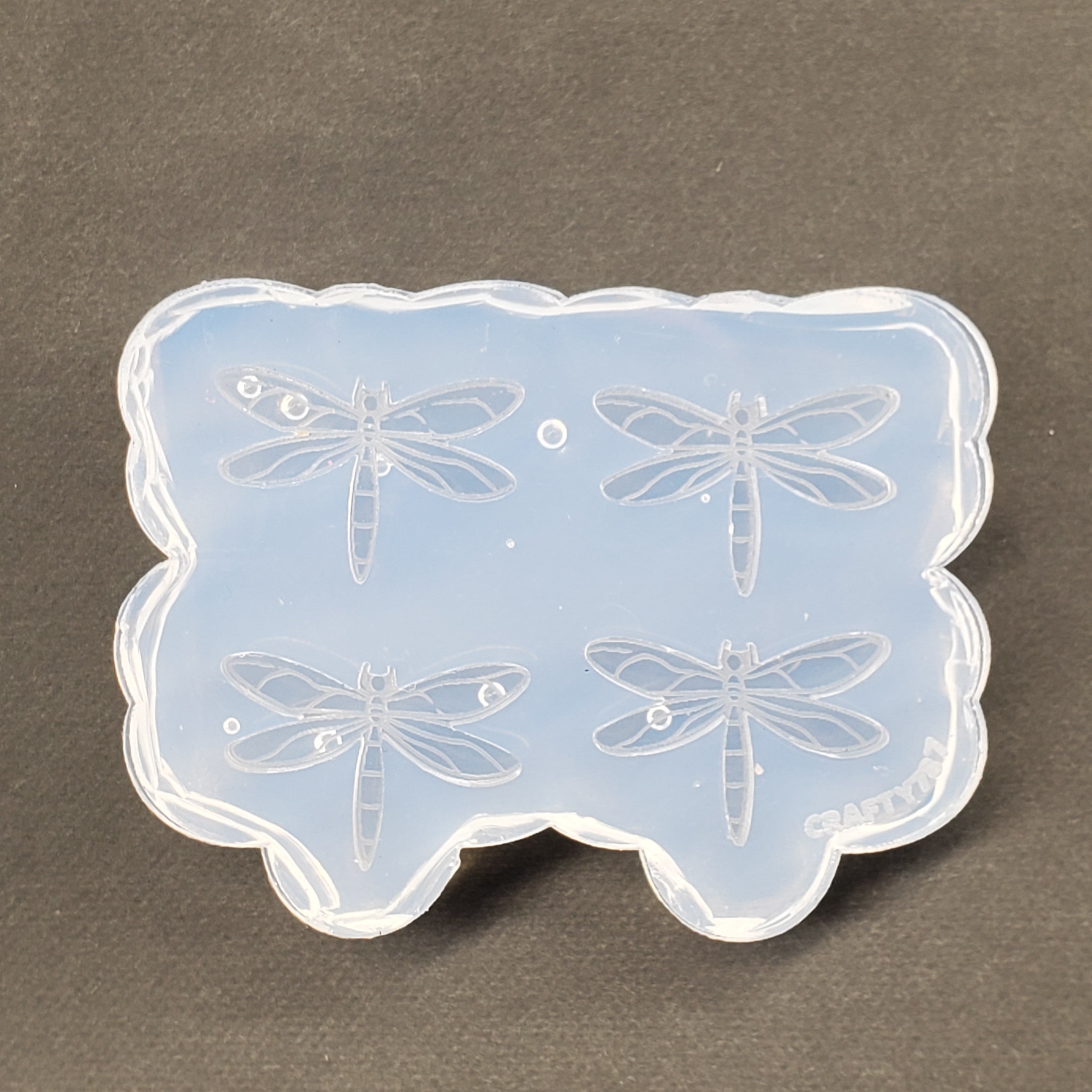 Dragonfly Libélula Stud Earring Silicone Mold (A4)