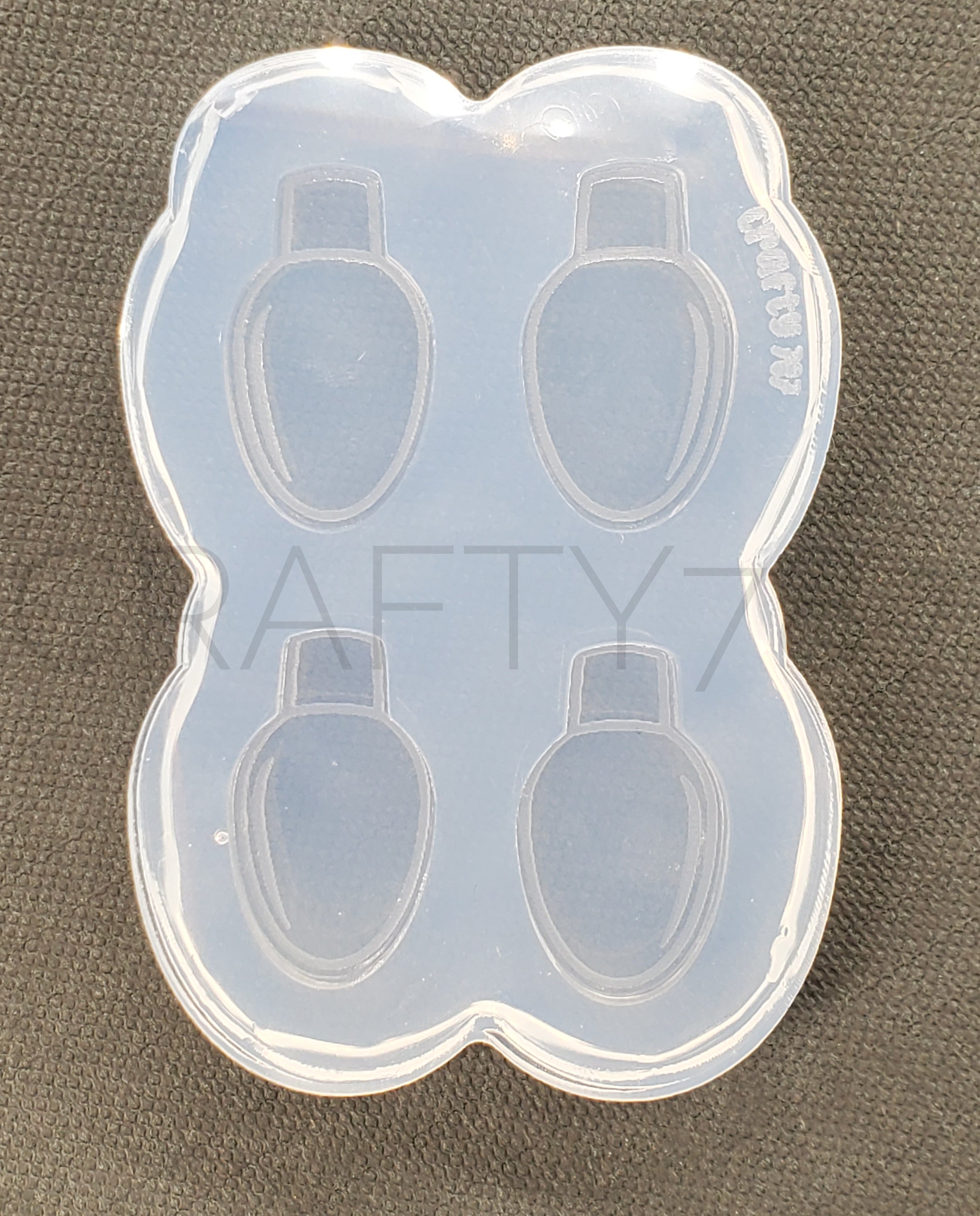 Christmas Light Bulb Stud Earring Mold (B7)