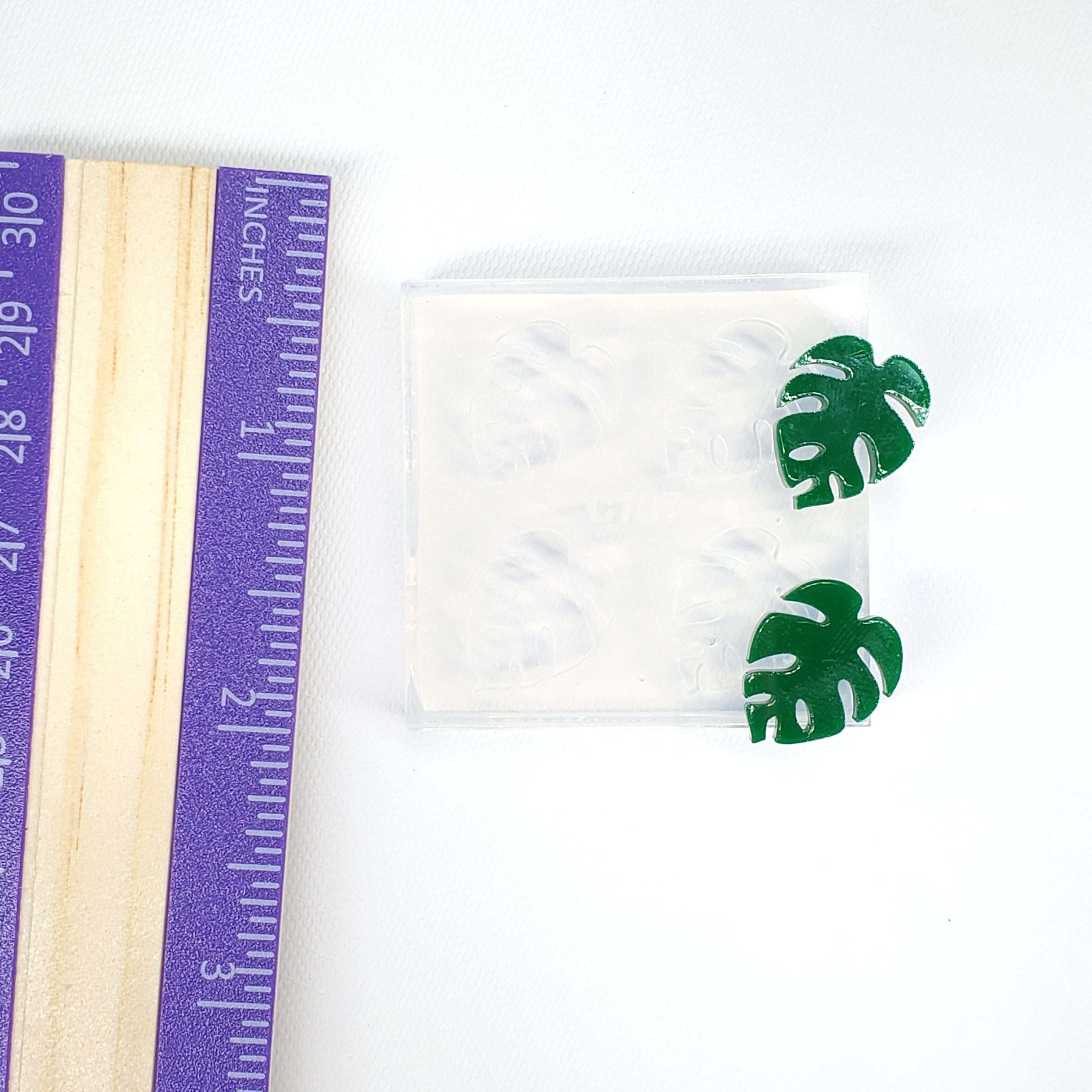 Monstera Leaf Stud Eaering Silicone Mold(B6)