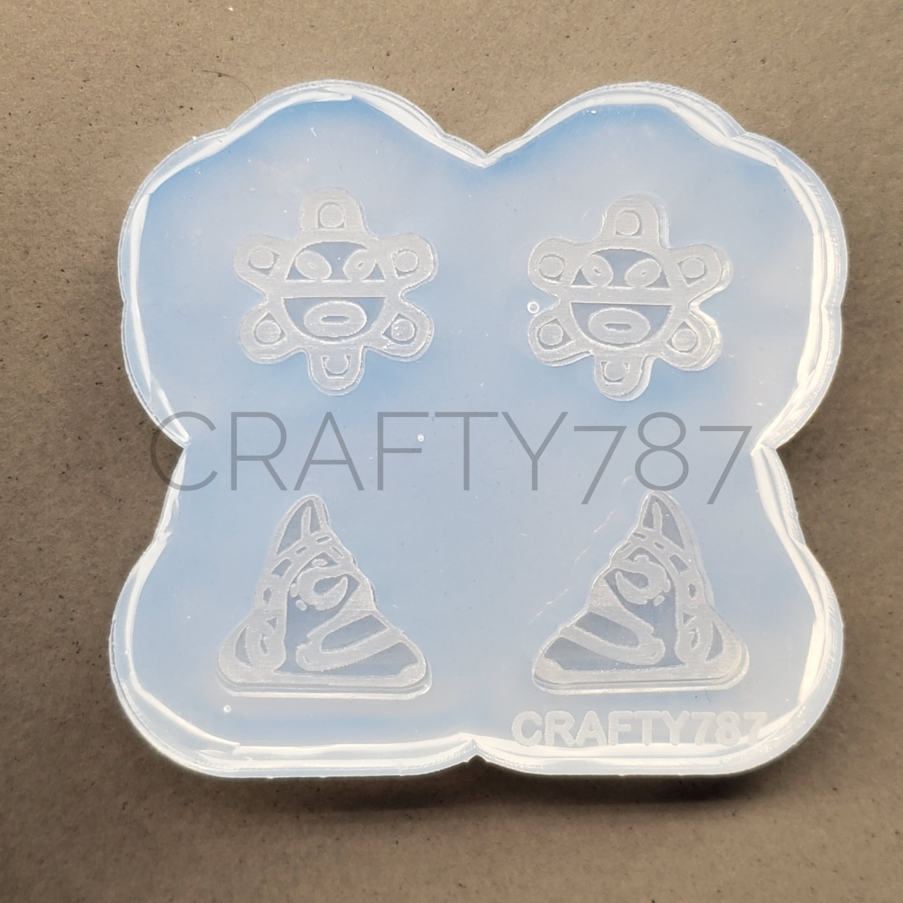 Taino Symbols Stud Mold Cemí & Sol(A3)