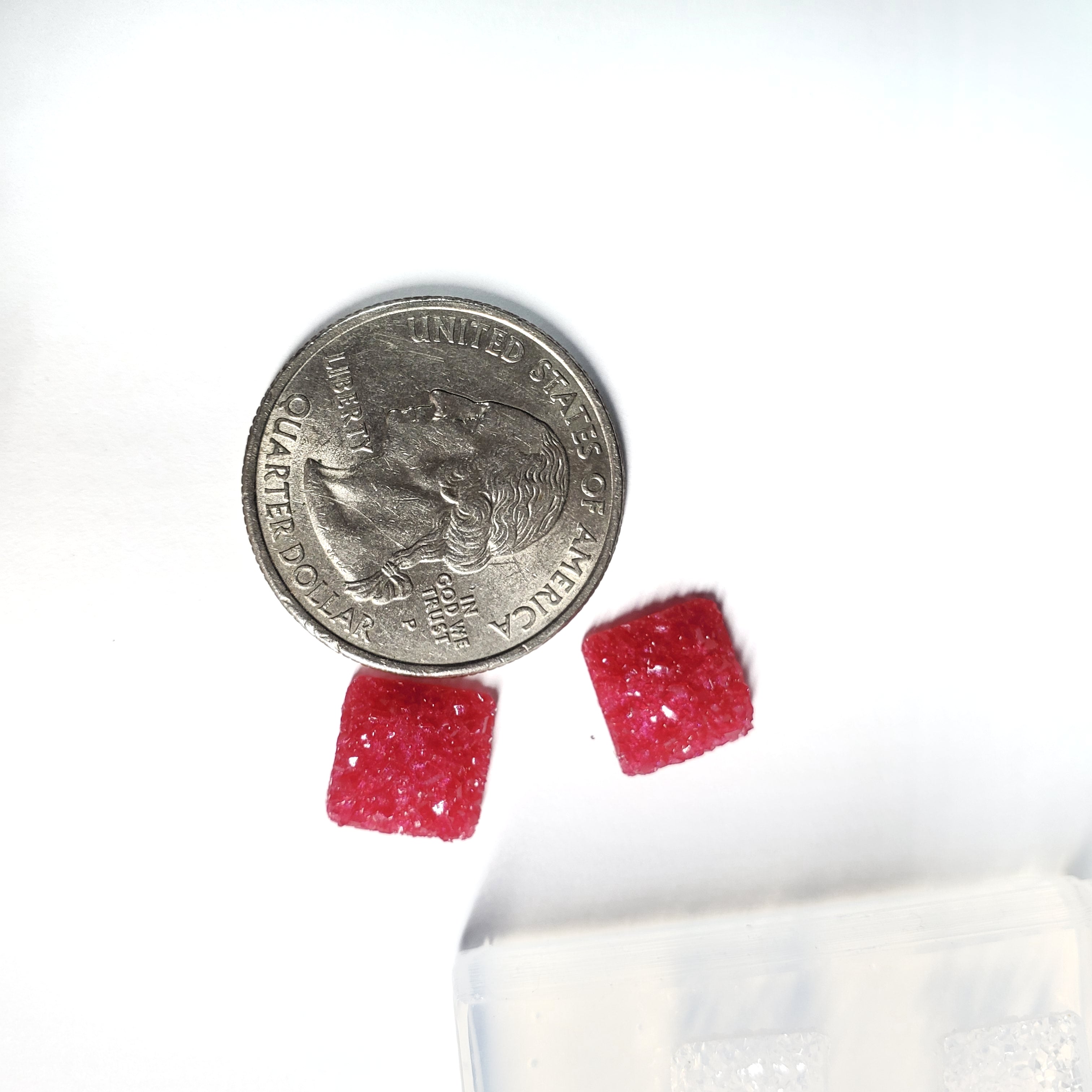 Round Edge Square Druzy 10mm Earring Silicone Mold Silicone Mold (B3)