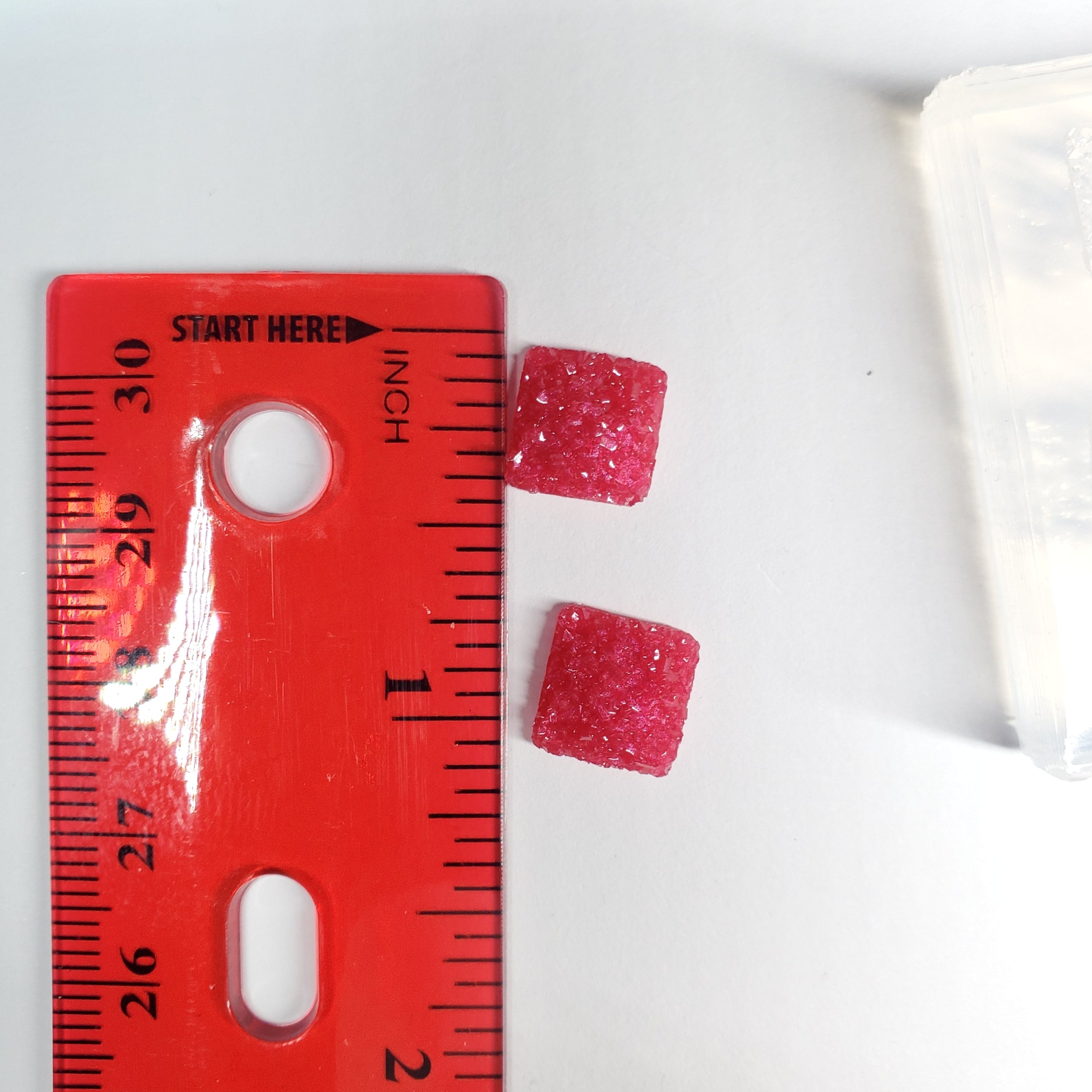 Round Edge Square Druzy 10mm Earring Silicone Mold Silicone Mold (B3)