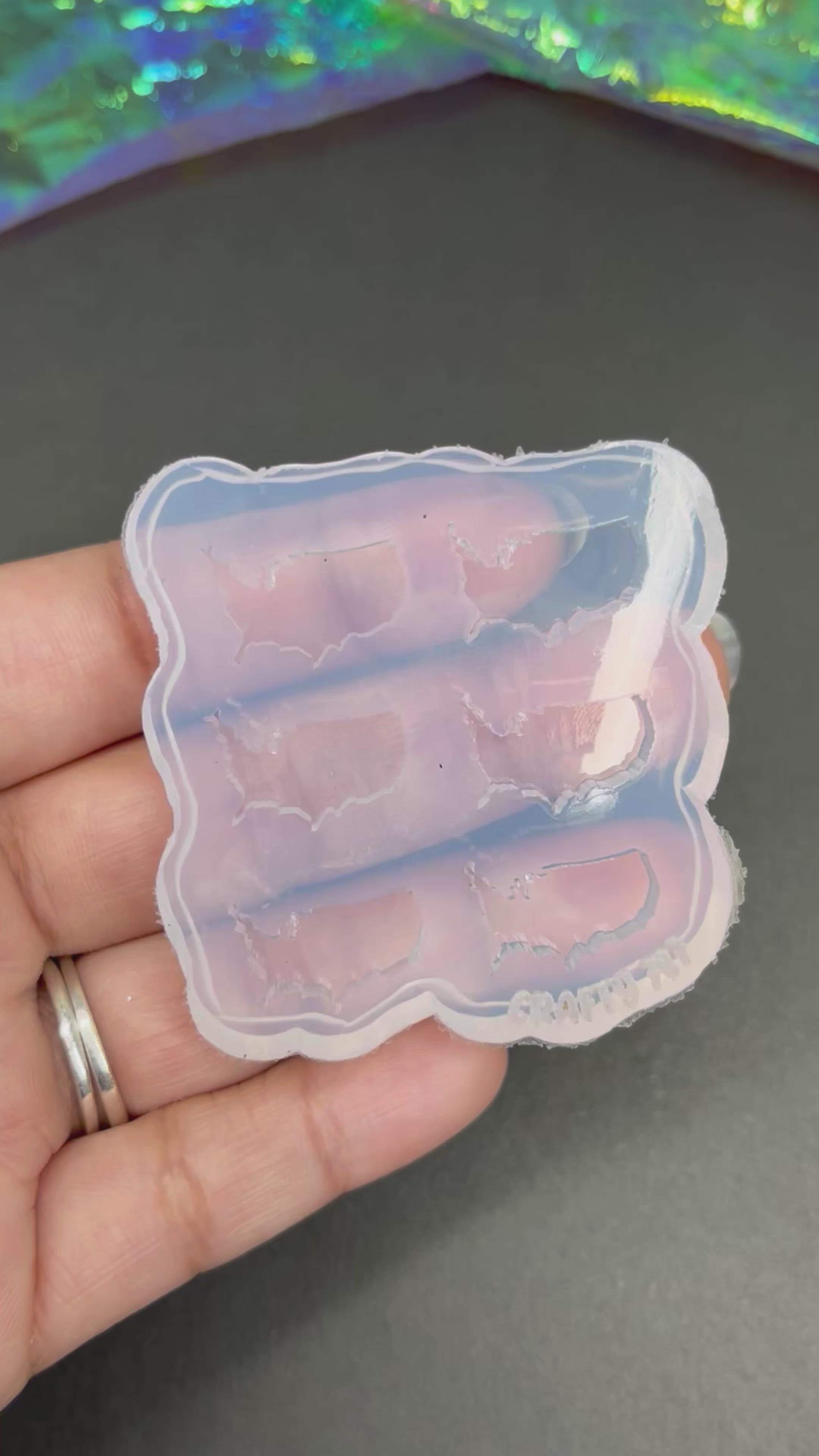 USA Shape Stud Earring Mold(A7)