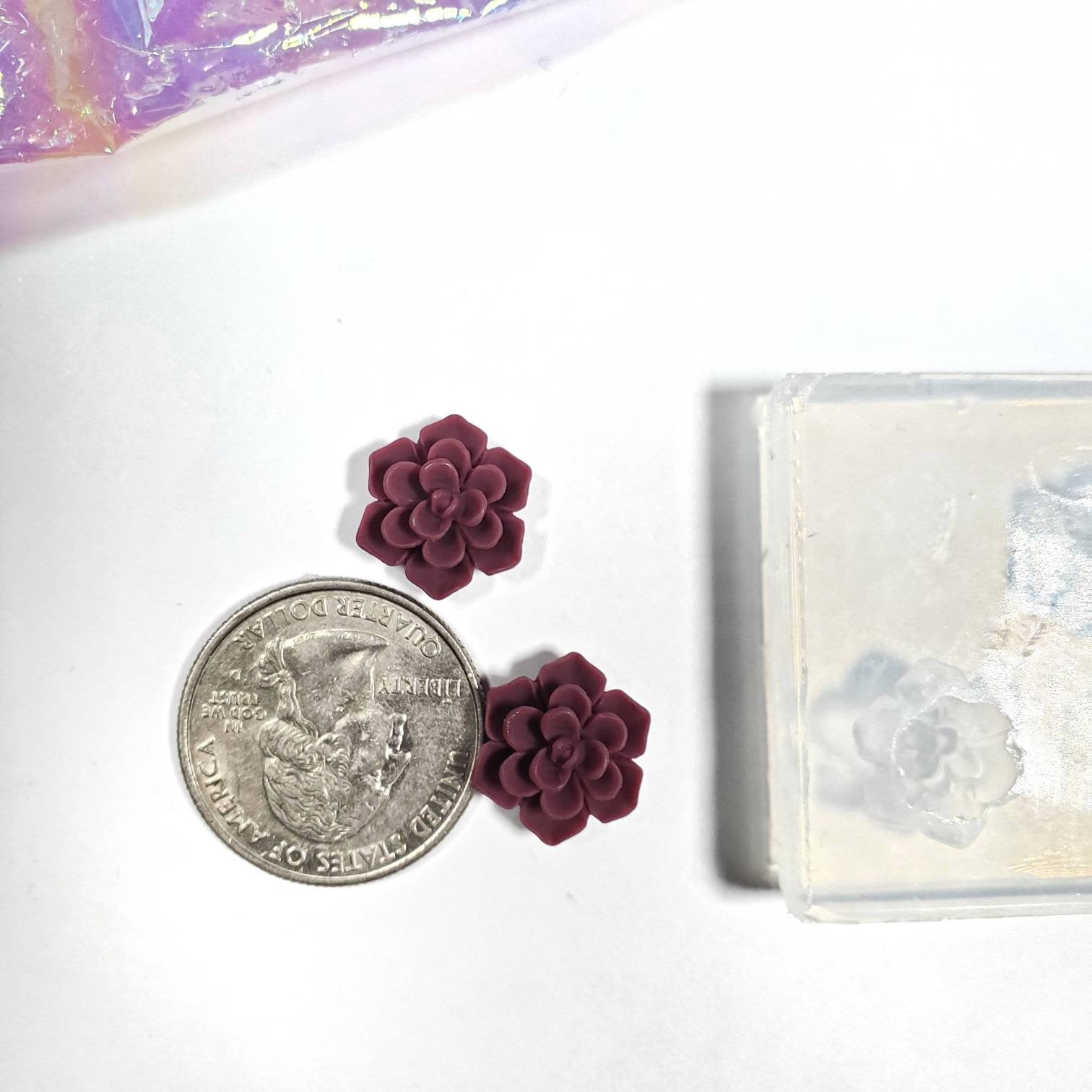 Matte 12mm Succulents Silicone Mold(A10)