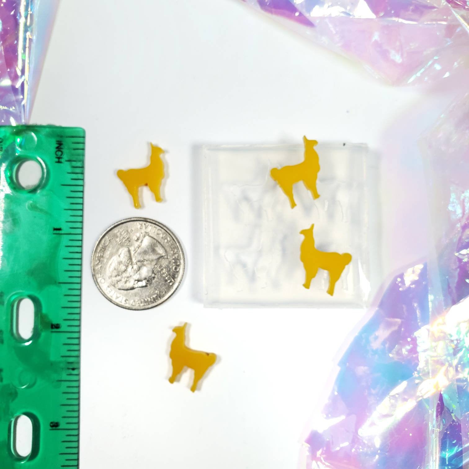 Llama Studs Silicone Mold | Llamas Earrings Mold | Crafter Mould | Alpaca Earring Mold | Resin Mold | Jewelry Mold  2 Pairs(B11)