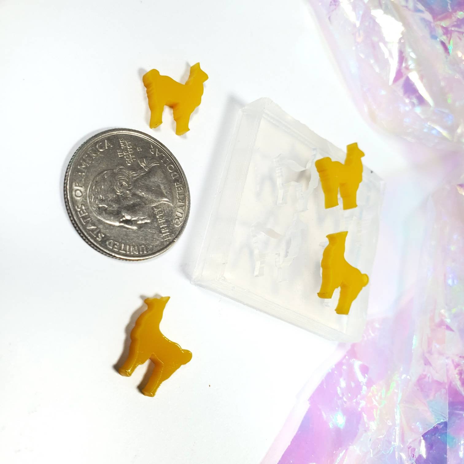 Llama Studs Silicone Mold | Llamas Earrings Mold | Crafter Mould | Alpaca Earring Mold | Resin Mold | Jewelry Mold  2 Pairs(B11)