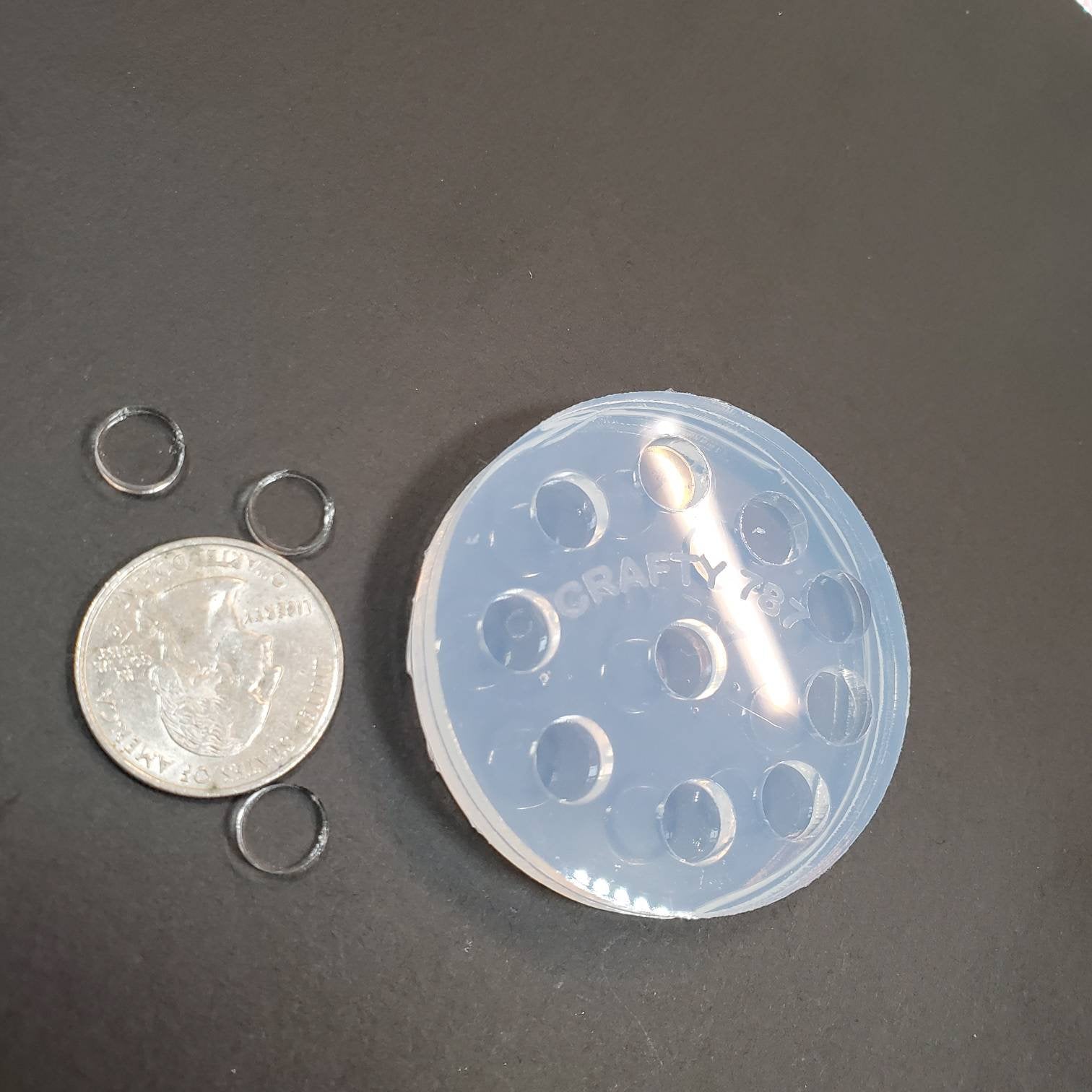 Extra Mini Circle Earring Silicone Mold(B8)