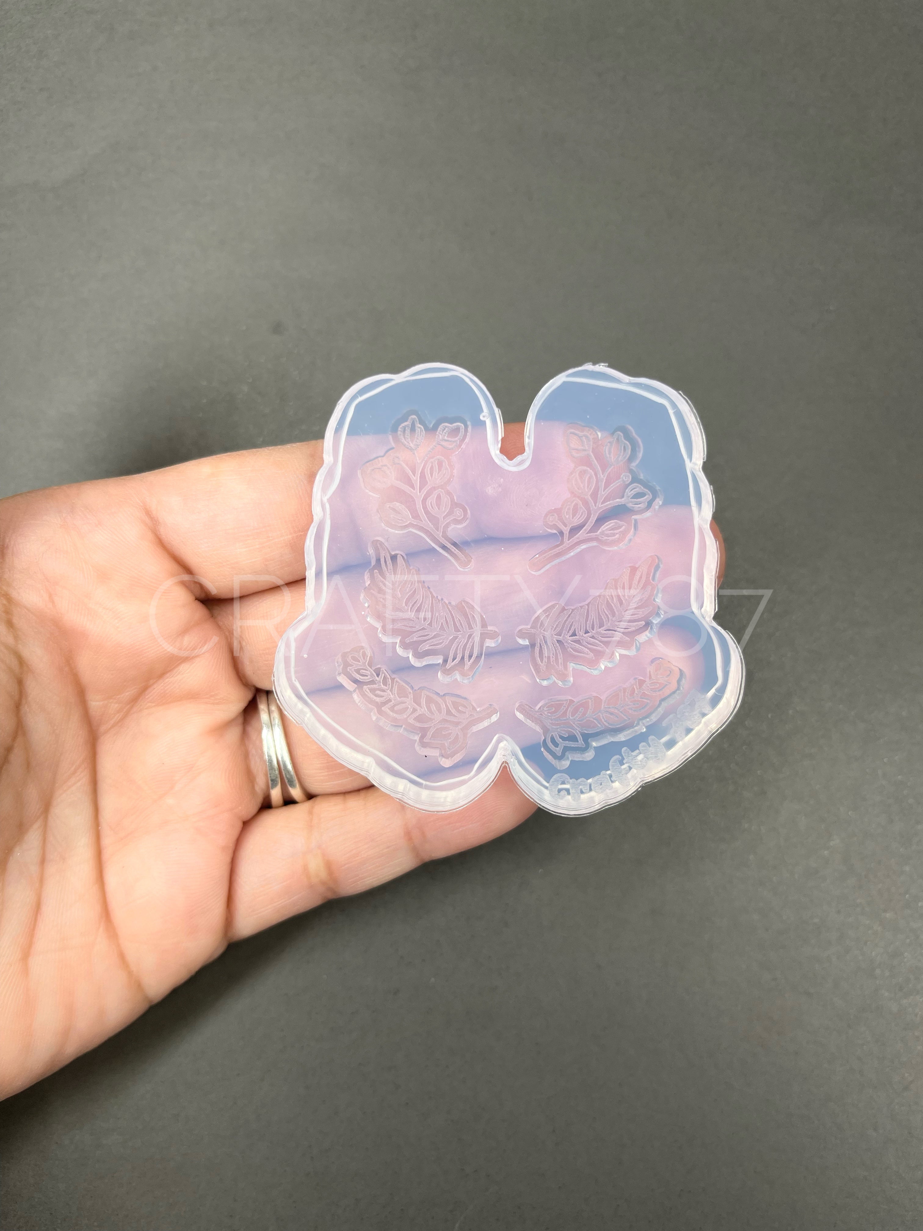 Leaves Earring Crawlers Silicone Mold (B13)