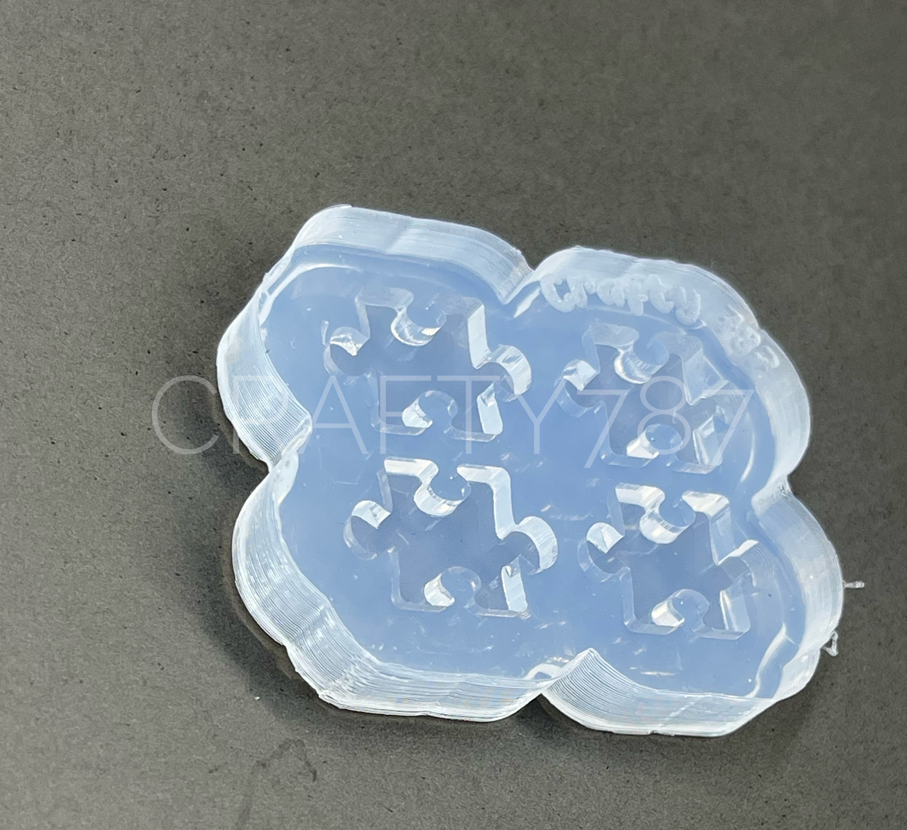 Puzzle Studs Earring Mold (A13)