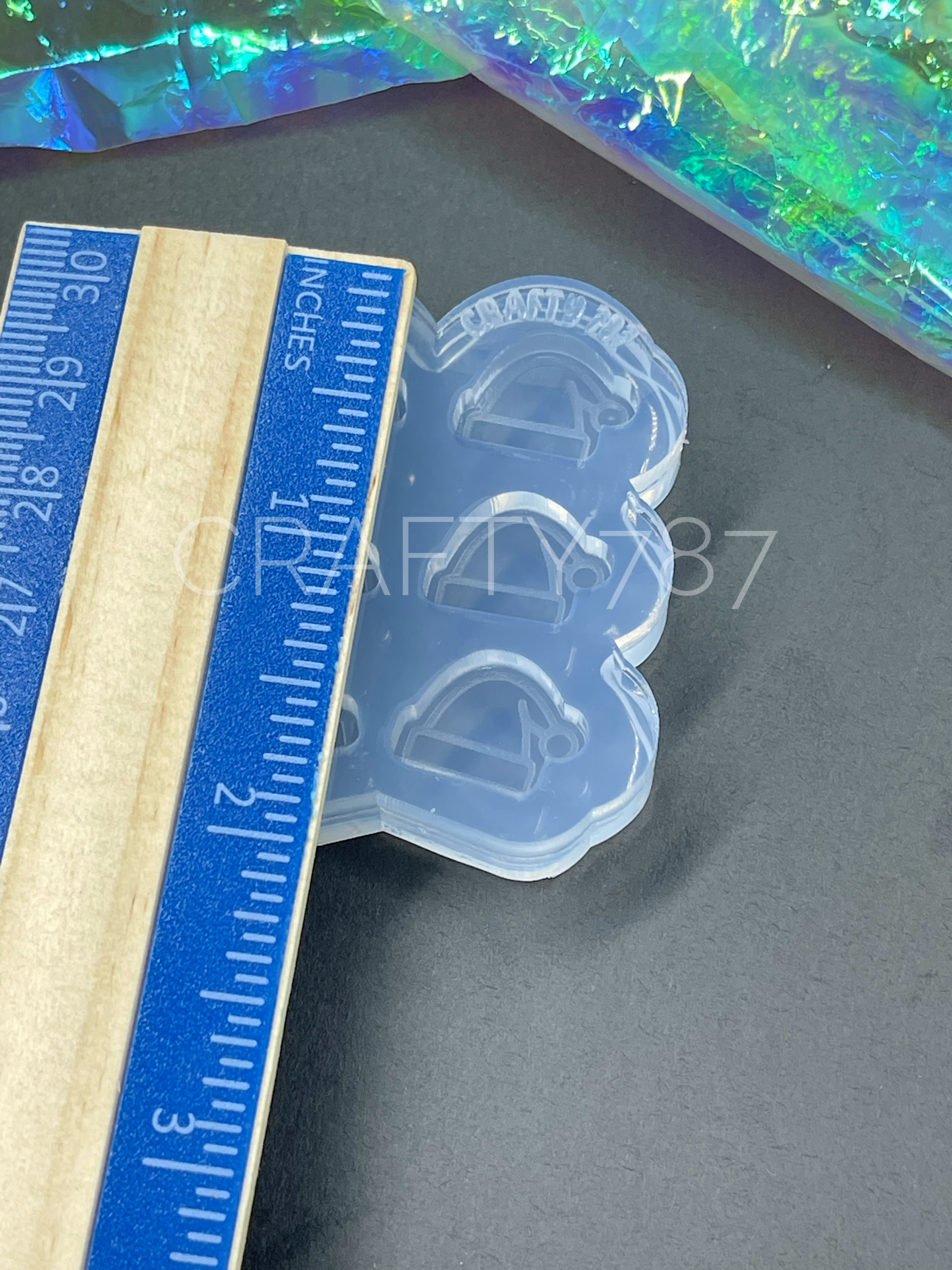 Santa Hat Stud Earring Mold(B9)