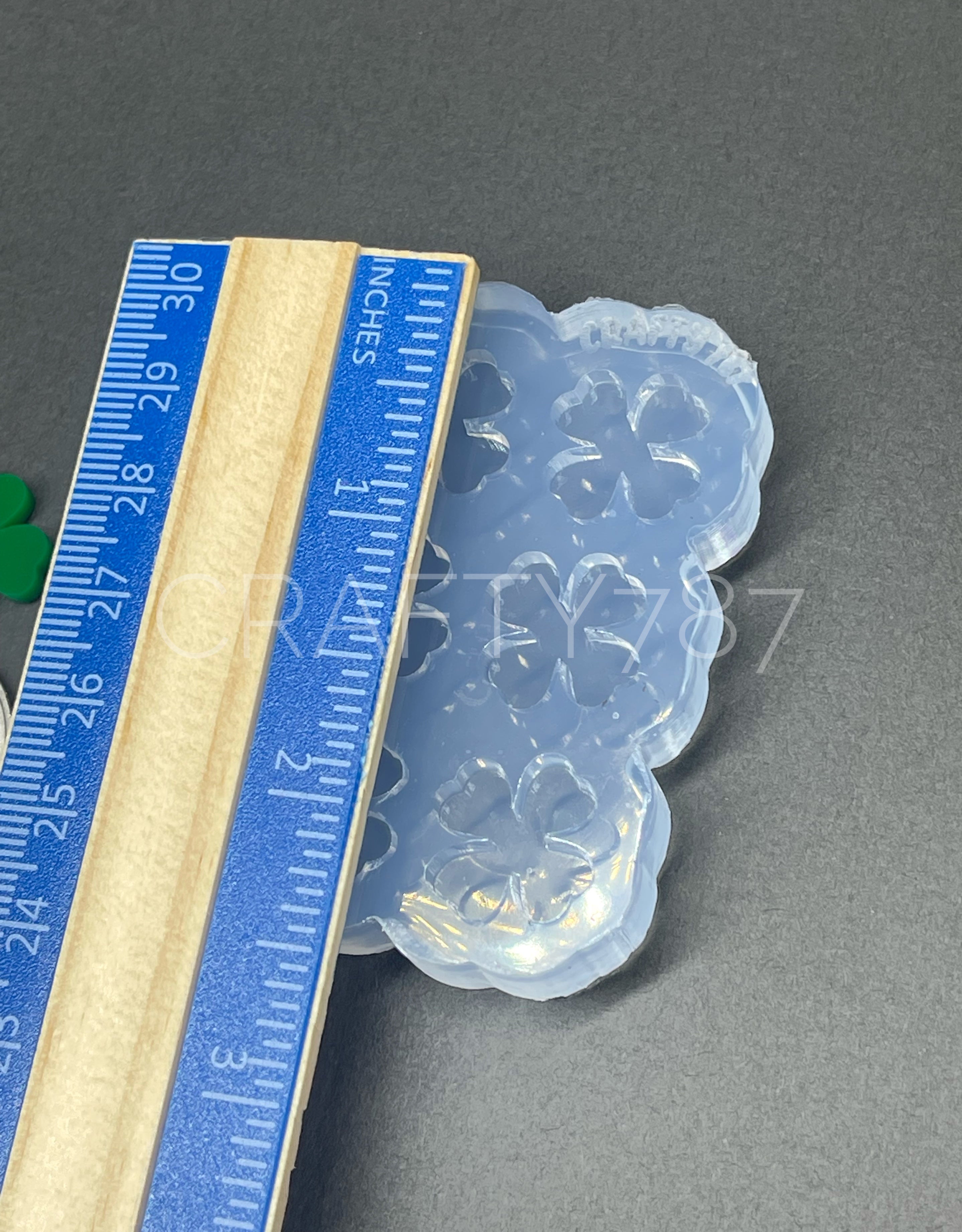 Four Leaf Clover Stud Earring Silicone Mold (A2)