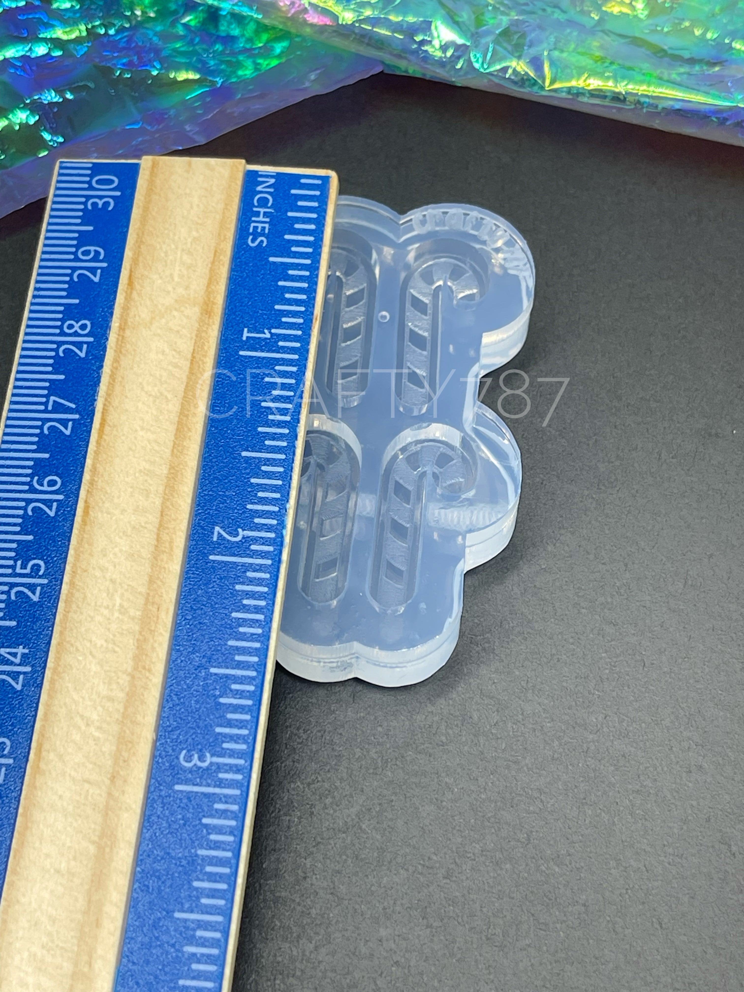 Candy Cane Stud Earring Mold(B9)