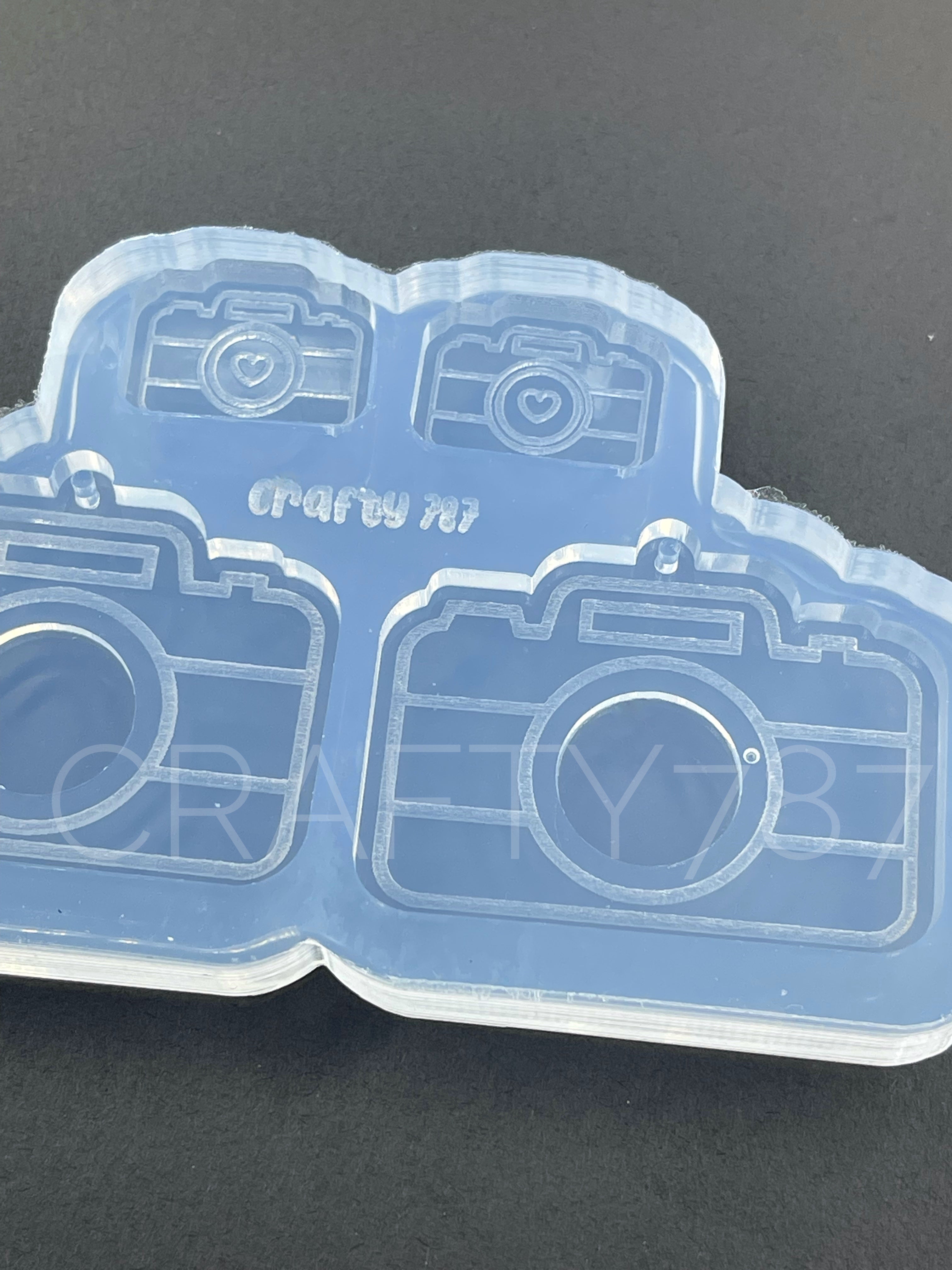 Camera Dangle Earring Silicone Mold Layer Camara(D4)