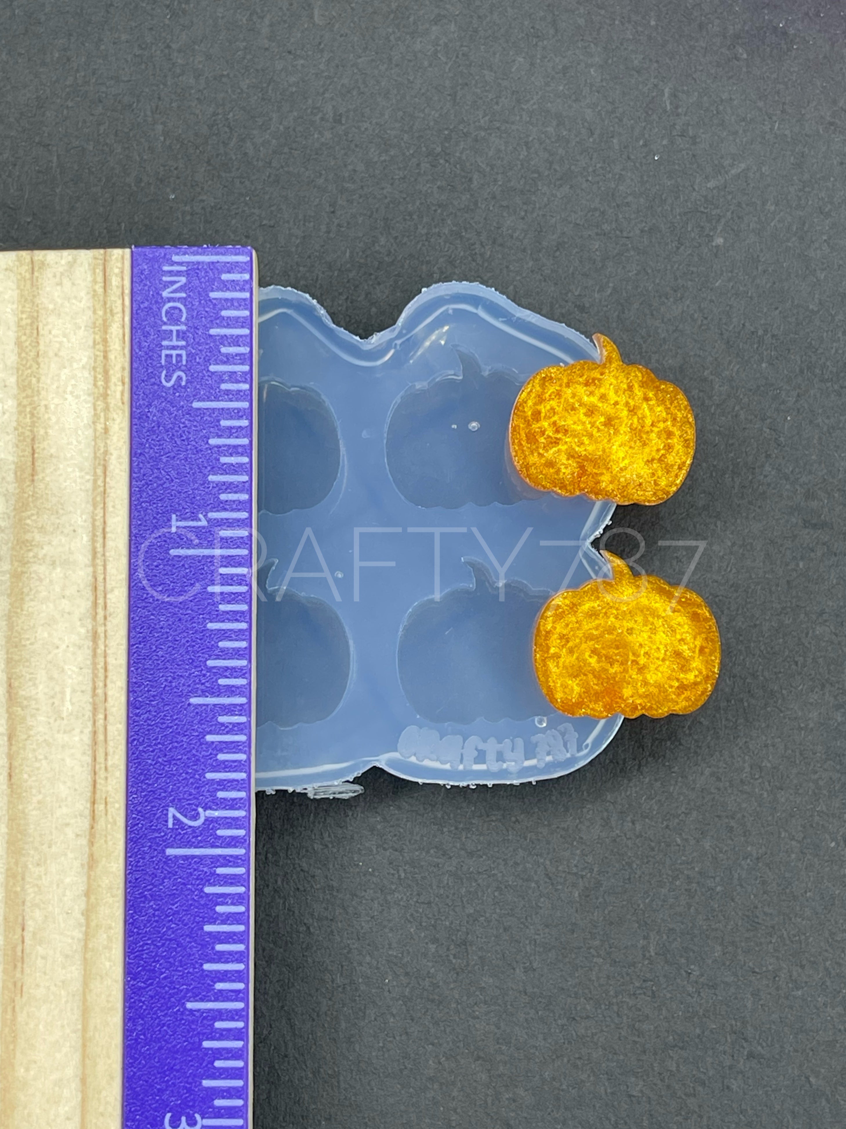 Pumpkin Stud Earring Silicone Mold(A6)