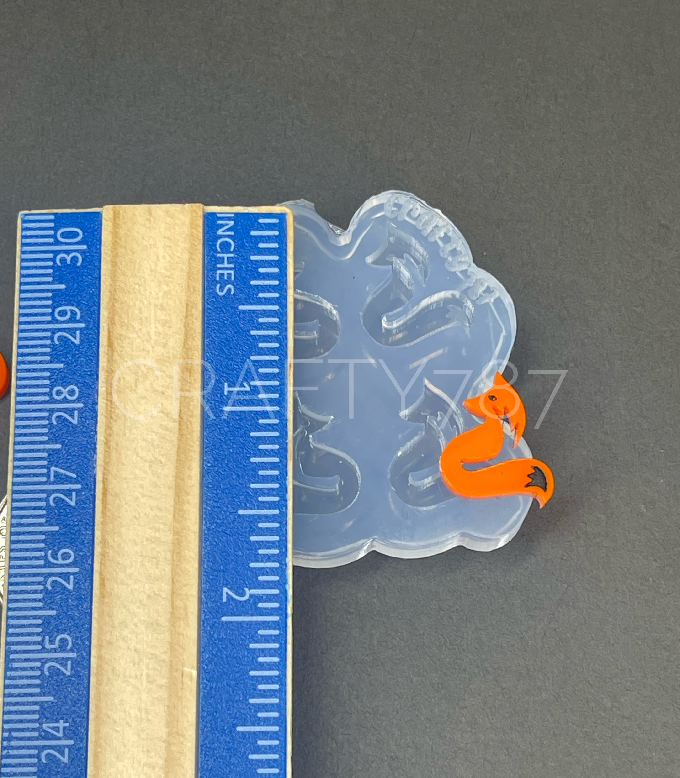 Fox Stud Earring Silicone Mold (B6)