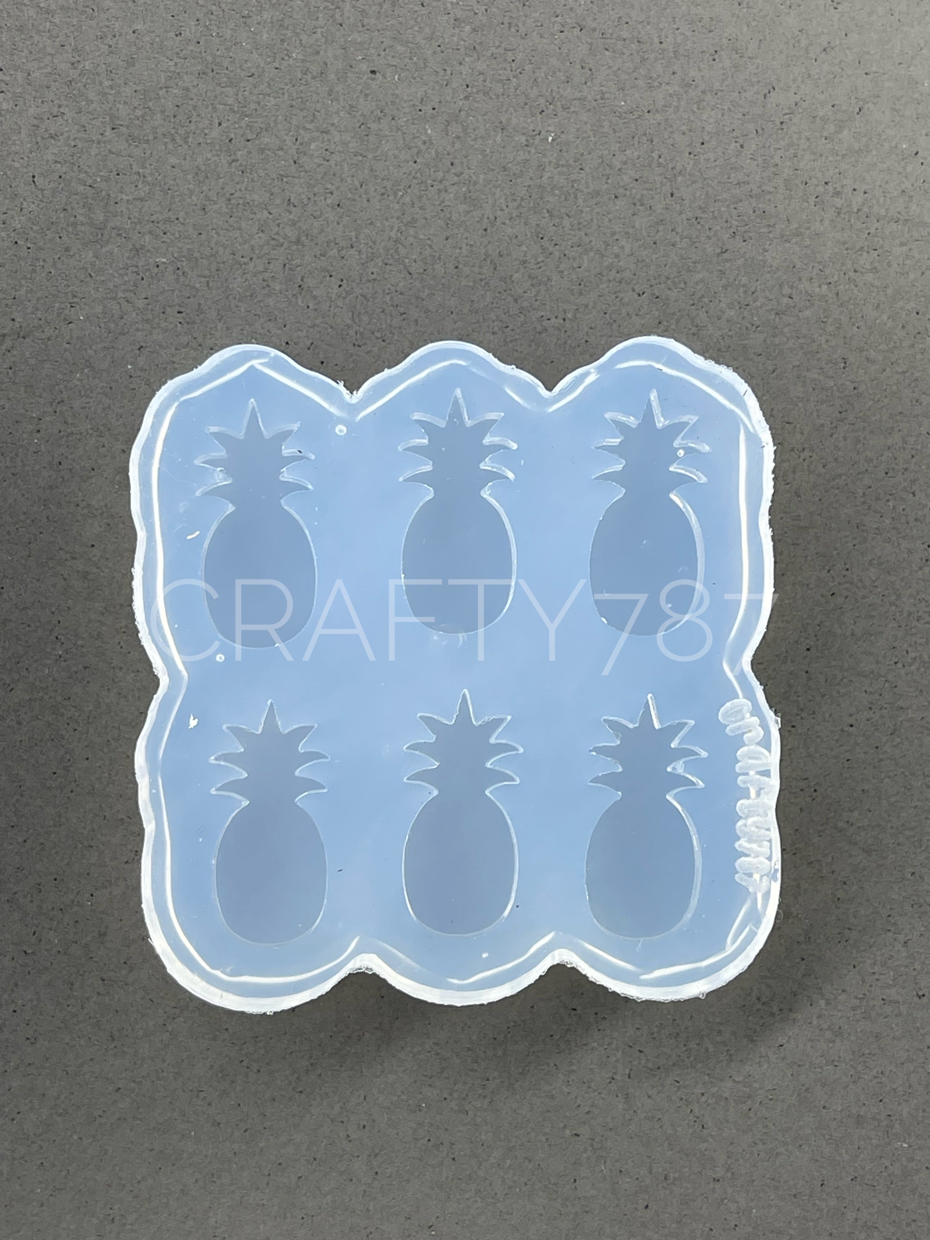 Pineapple Piña Stud Earring Silicone Mold Mid size (B6)