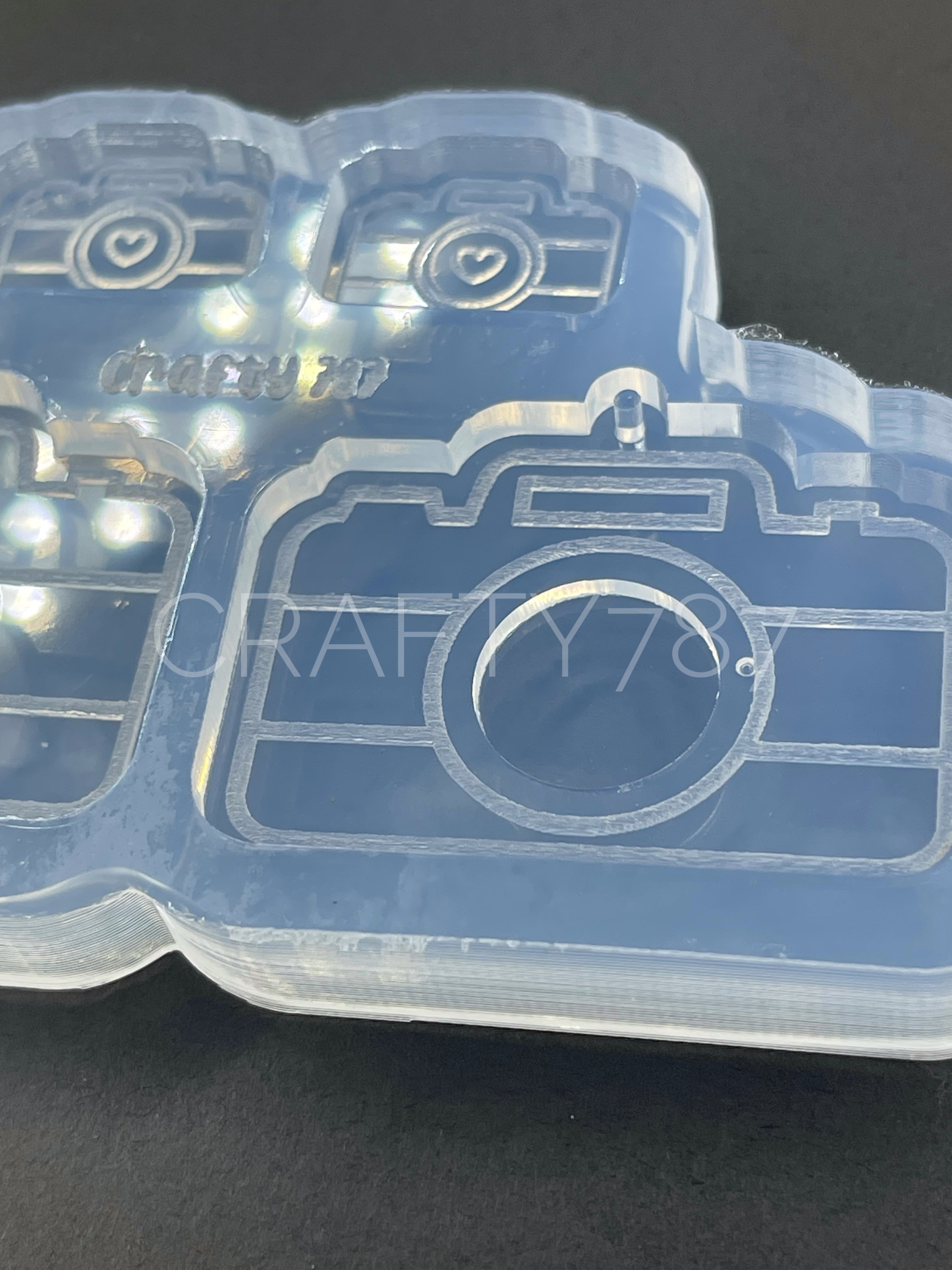 Camera Dangle Earring Silicone Mold Layer Camara(D4)