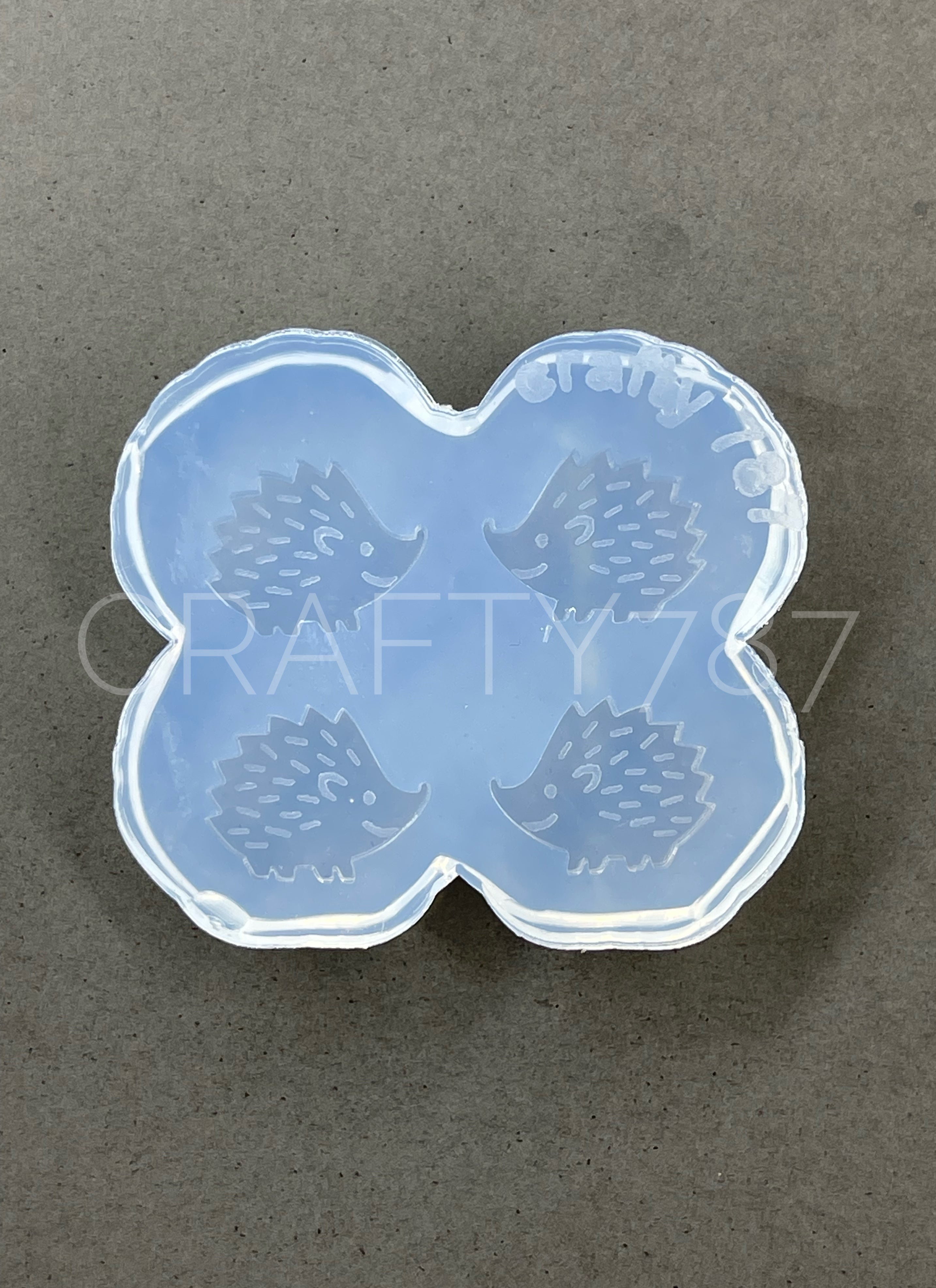 Hedgehog Porcupine Stud Earring Silicone Mold (B13)