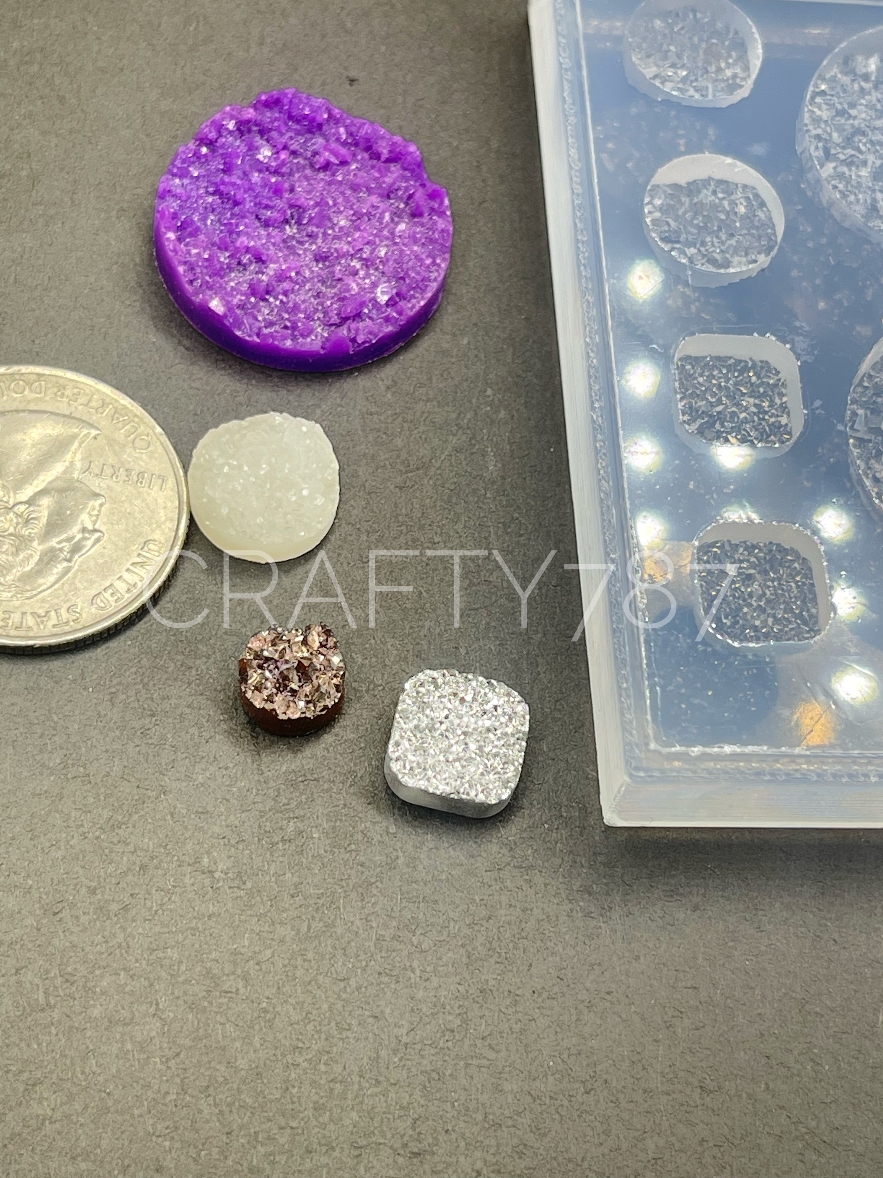 Variety Druzy Earring Silicone Mold (B5)