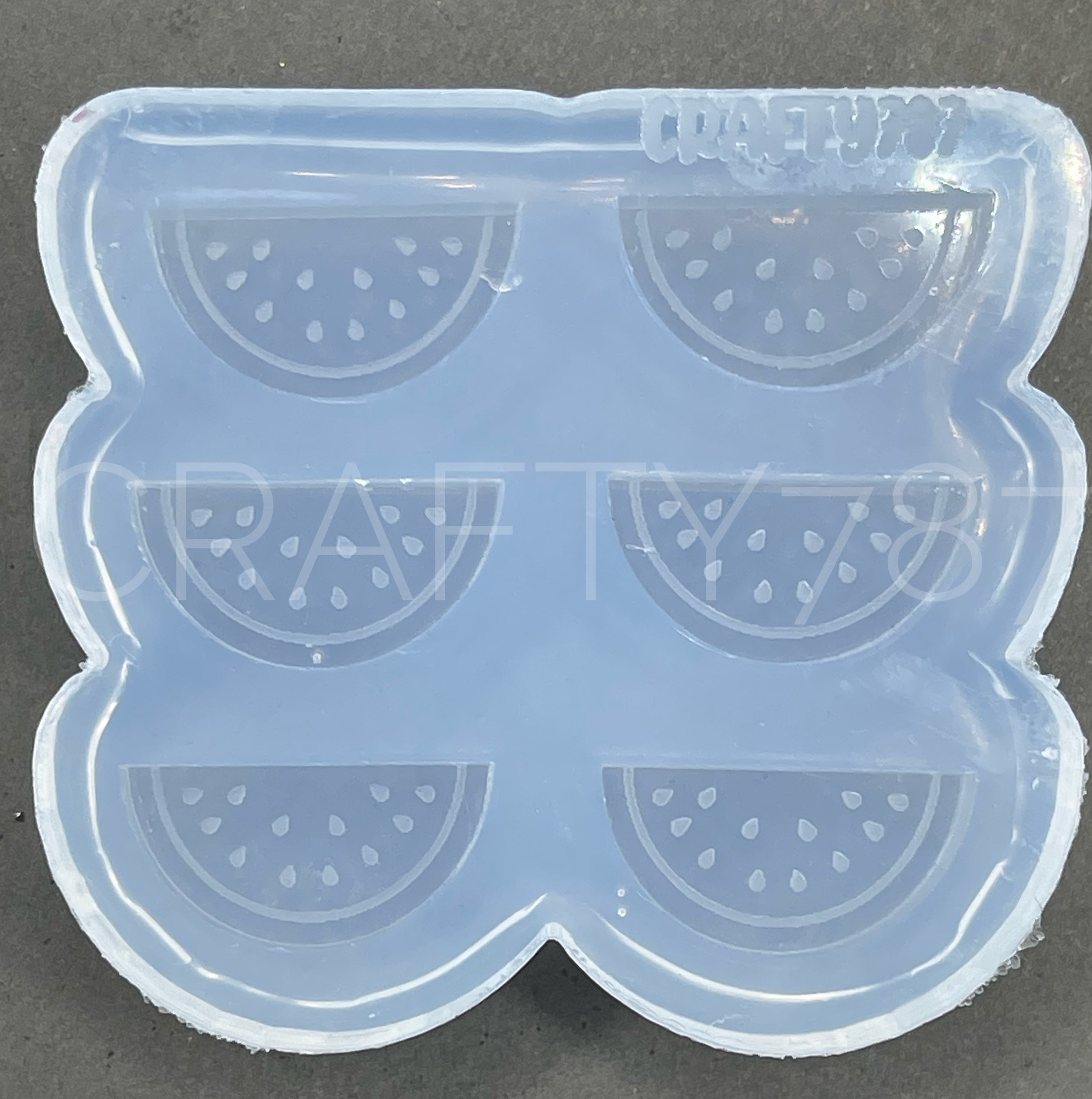 Watermelon Earring Stud Silicone Mold Style 2 (B10)