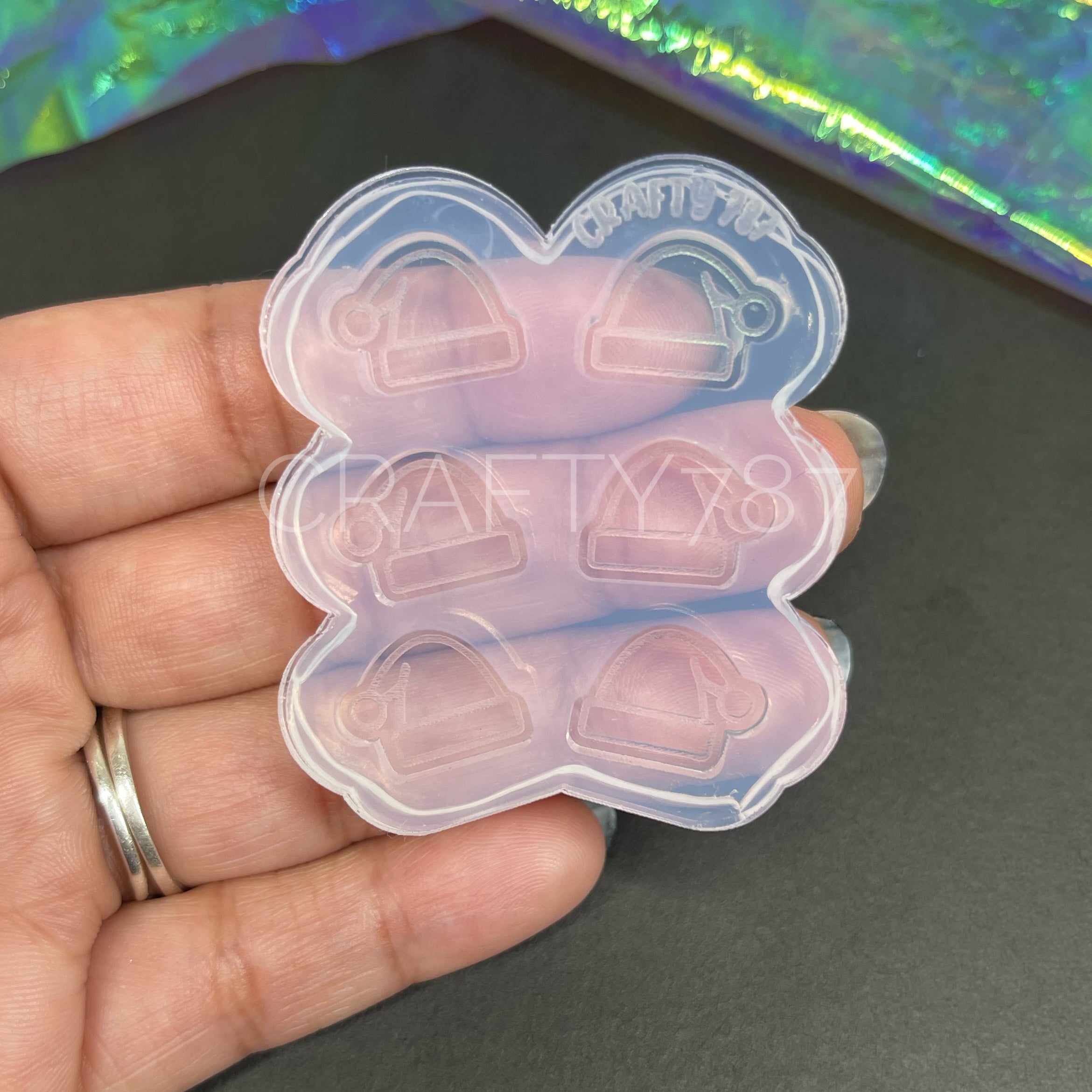 Santa Hat Stud Earring Mold(B9)