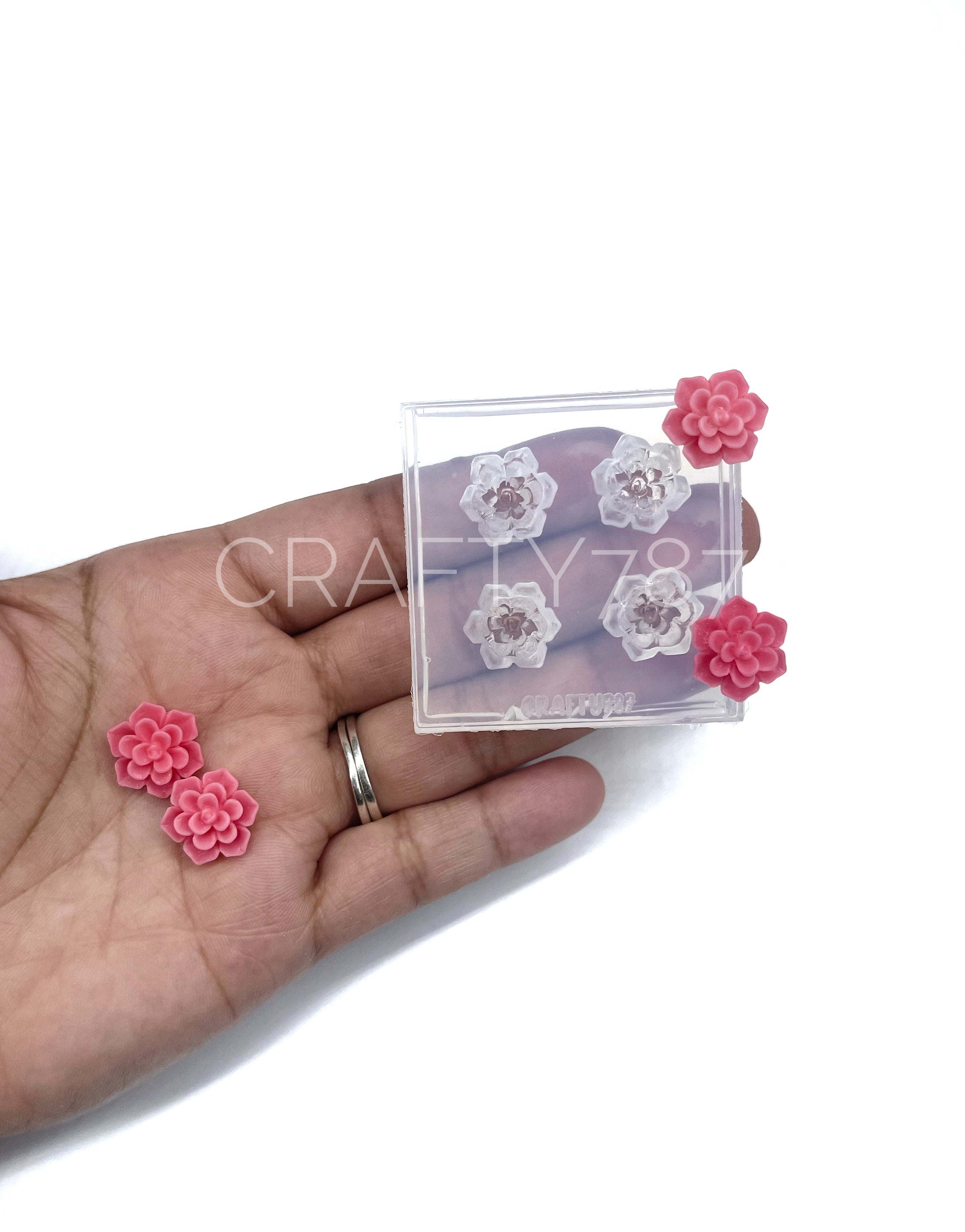 succulent mold silicone Succulent 2pairs Silicone Mold – Crafty787 LLC