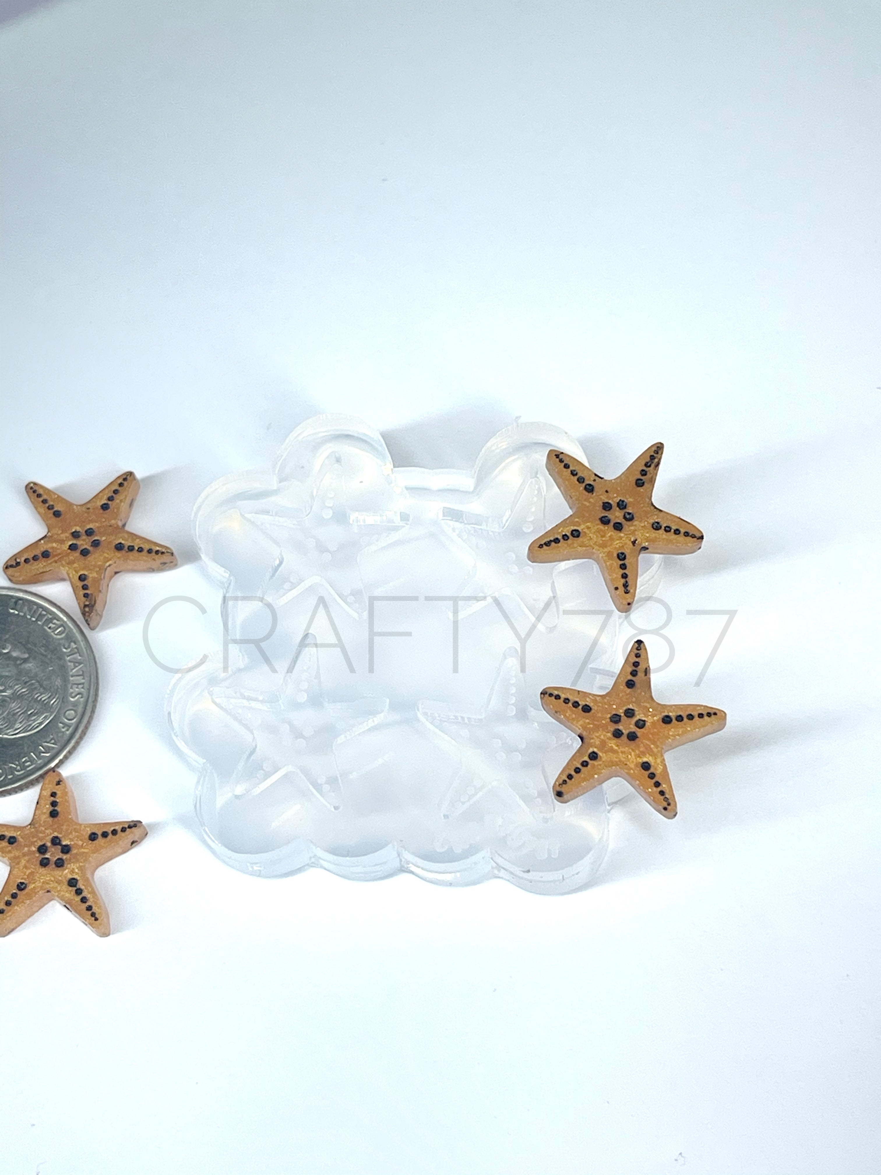 Starfish Stud Earring Silicone Mold(B6)