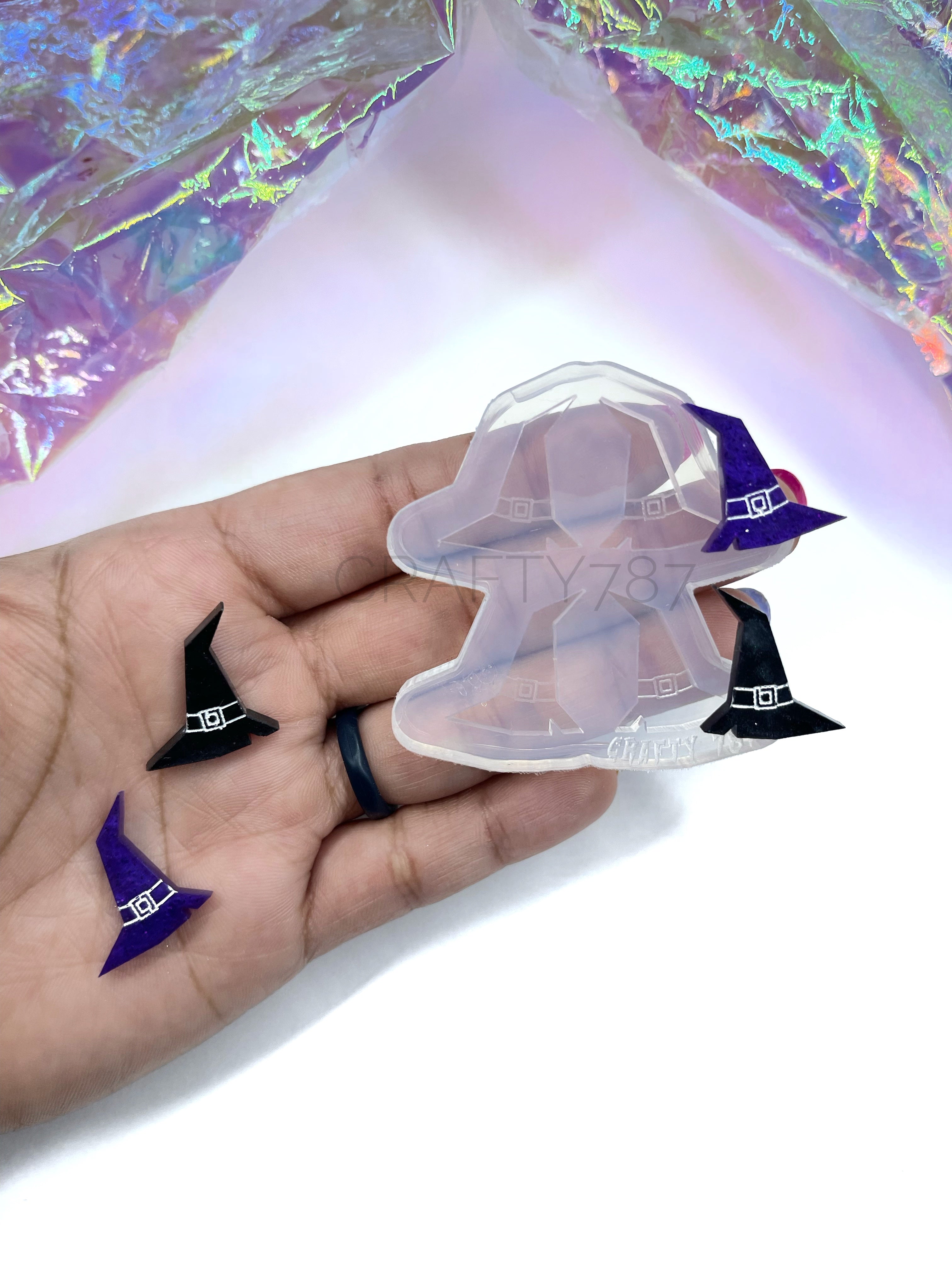 Witch Hat Stud Silicone Mold(A8)