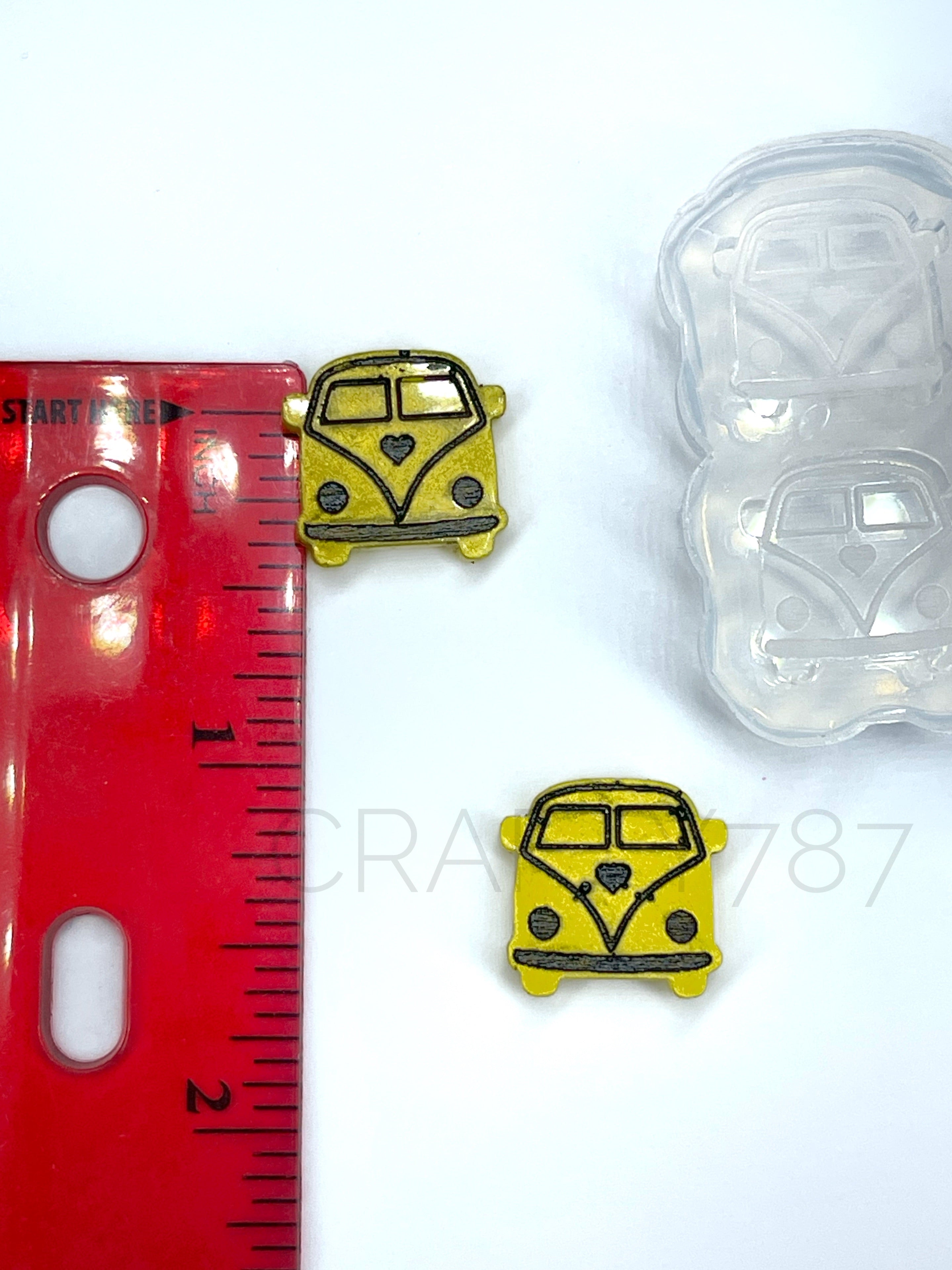 Hippie Van Stud Silicone Mold Volky(B6)