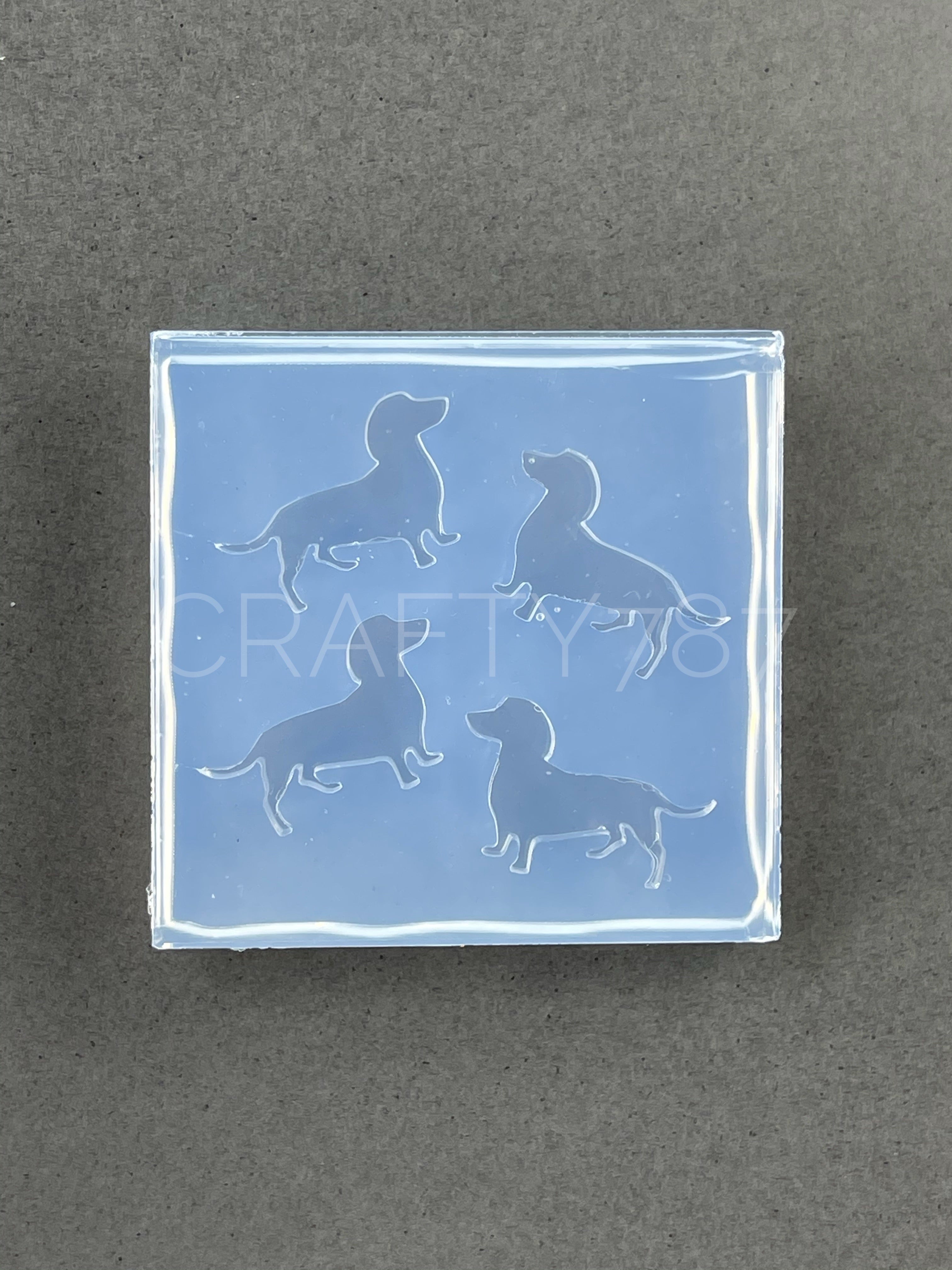Dachshund Dog Earring Studs Silicone Mold(B11)