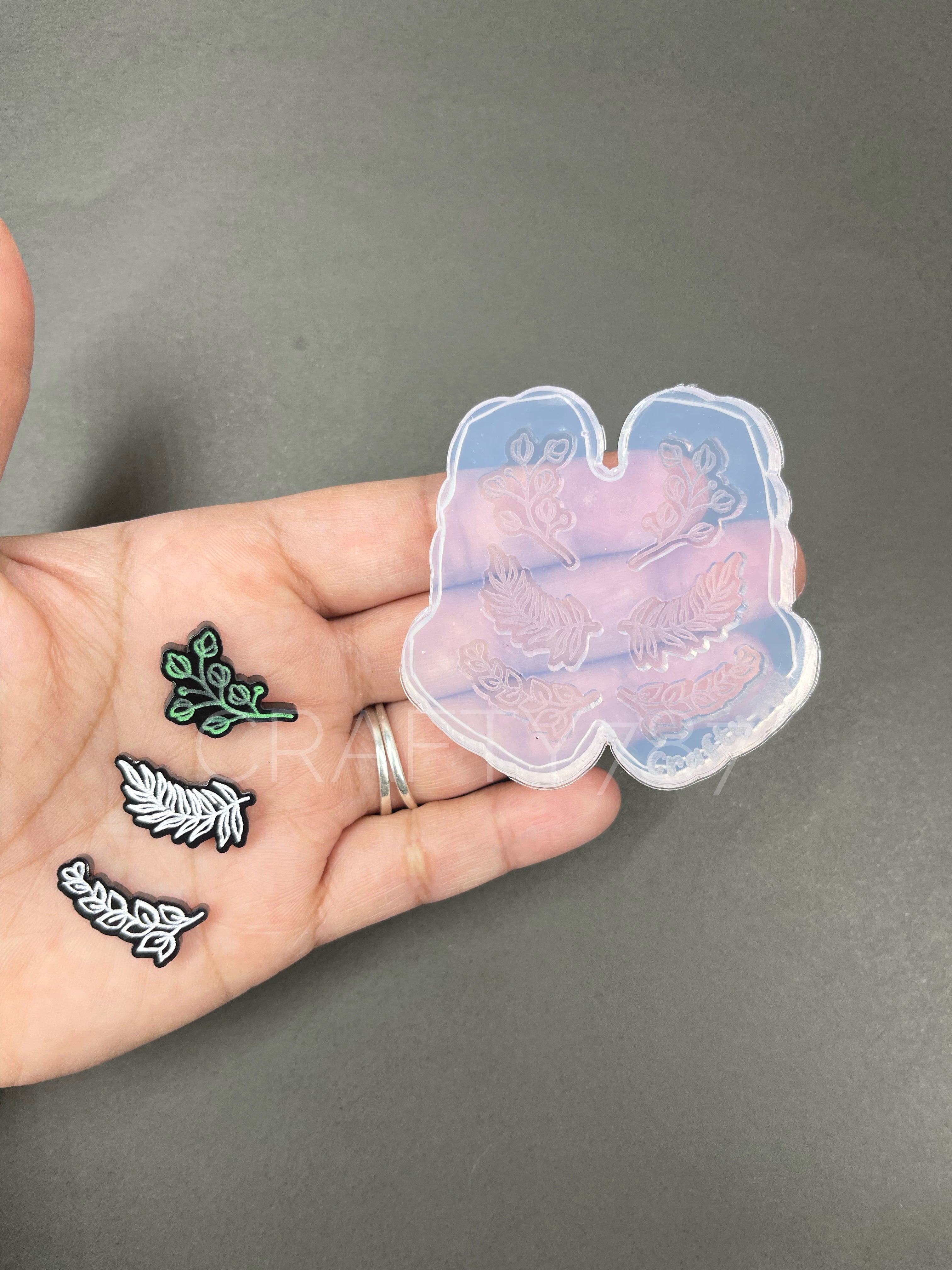 Leaves Earring Crawlers Silicone Mold (B13)