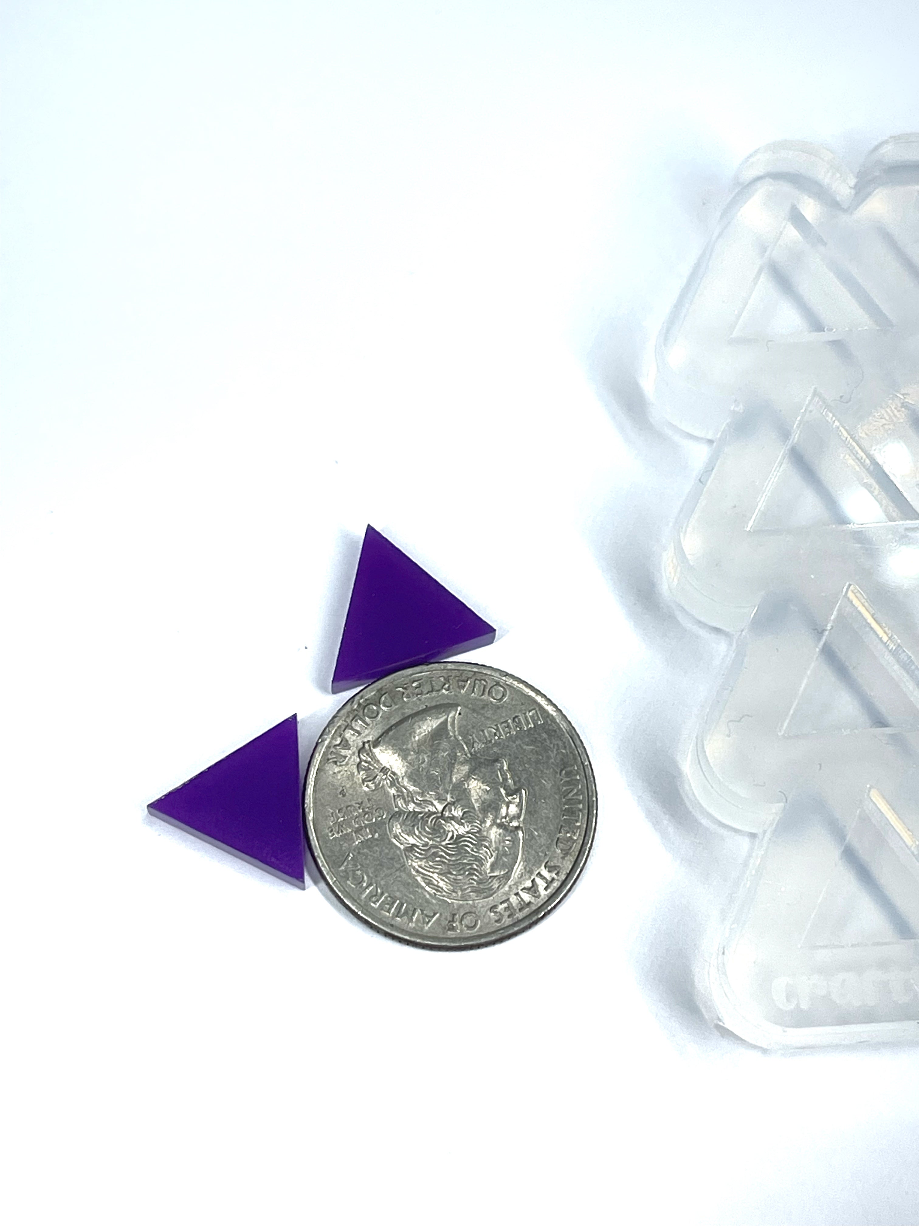 Triangle Stud Earring Silicone Mold (A2).
