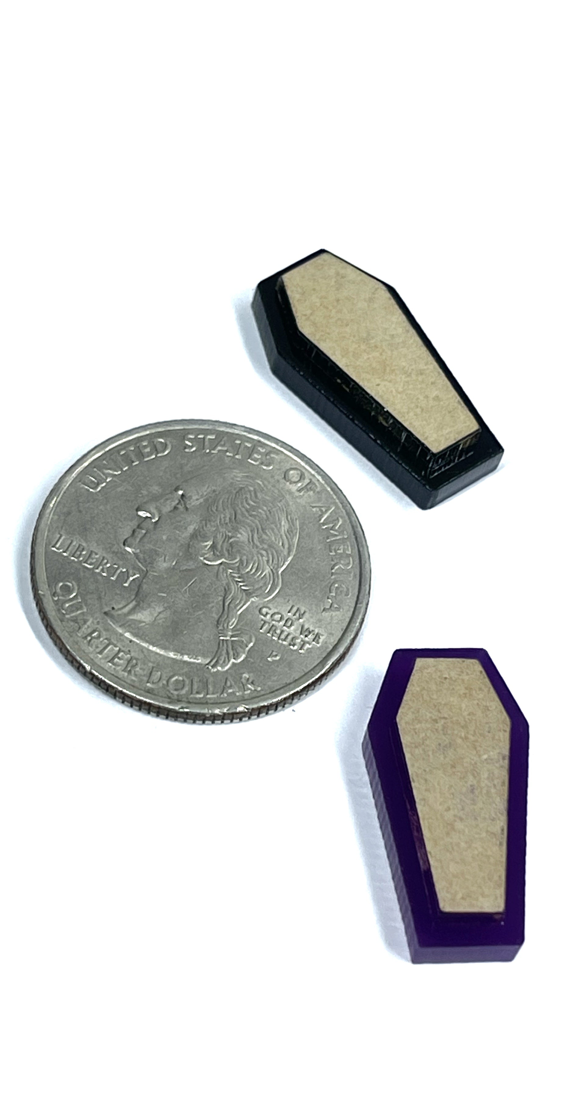 Coffin Stud Earring Silicone Mold 2 layers(B6)
