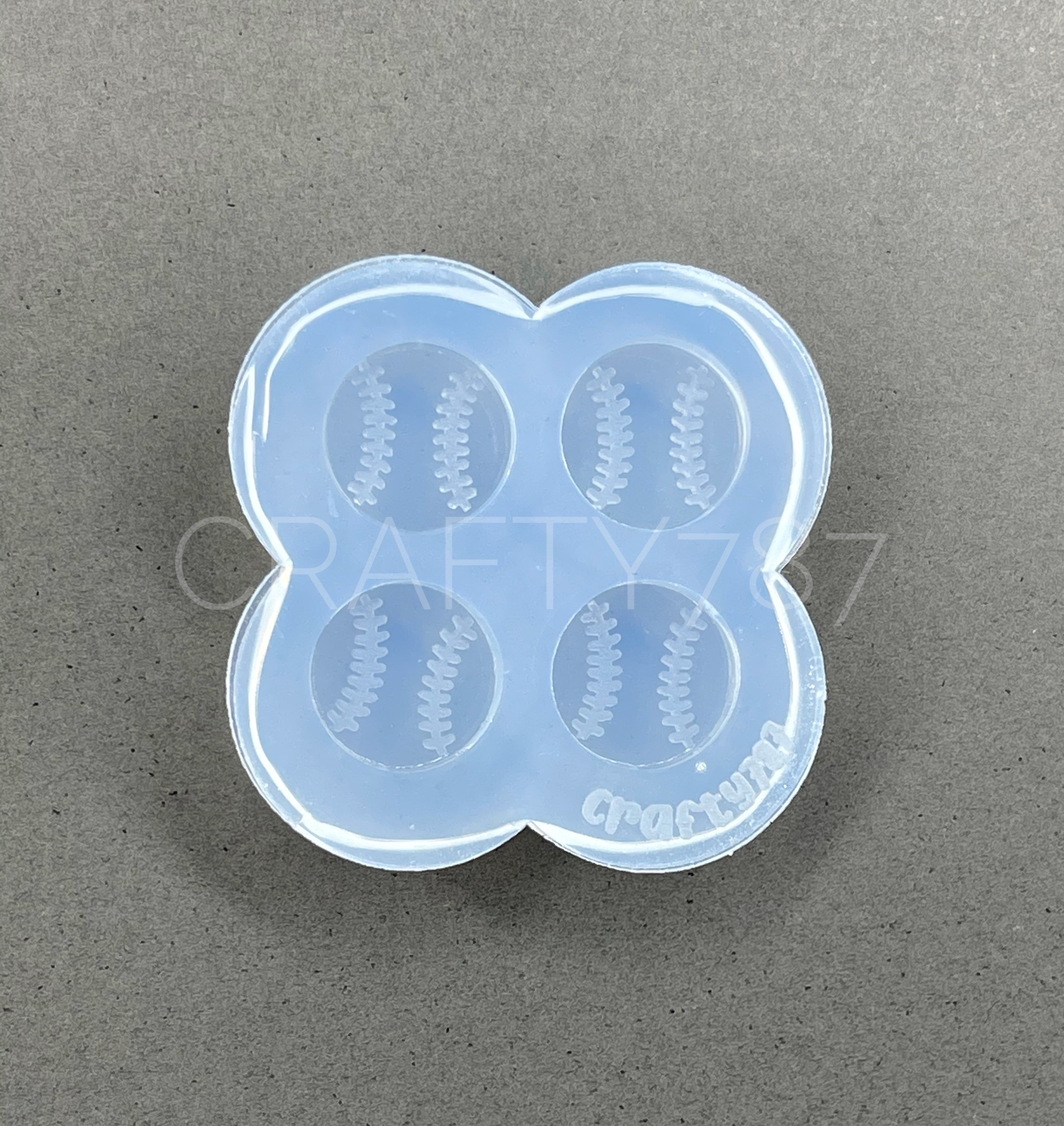 Baseball Softball Stud Earrings Silicone Mold (A6)