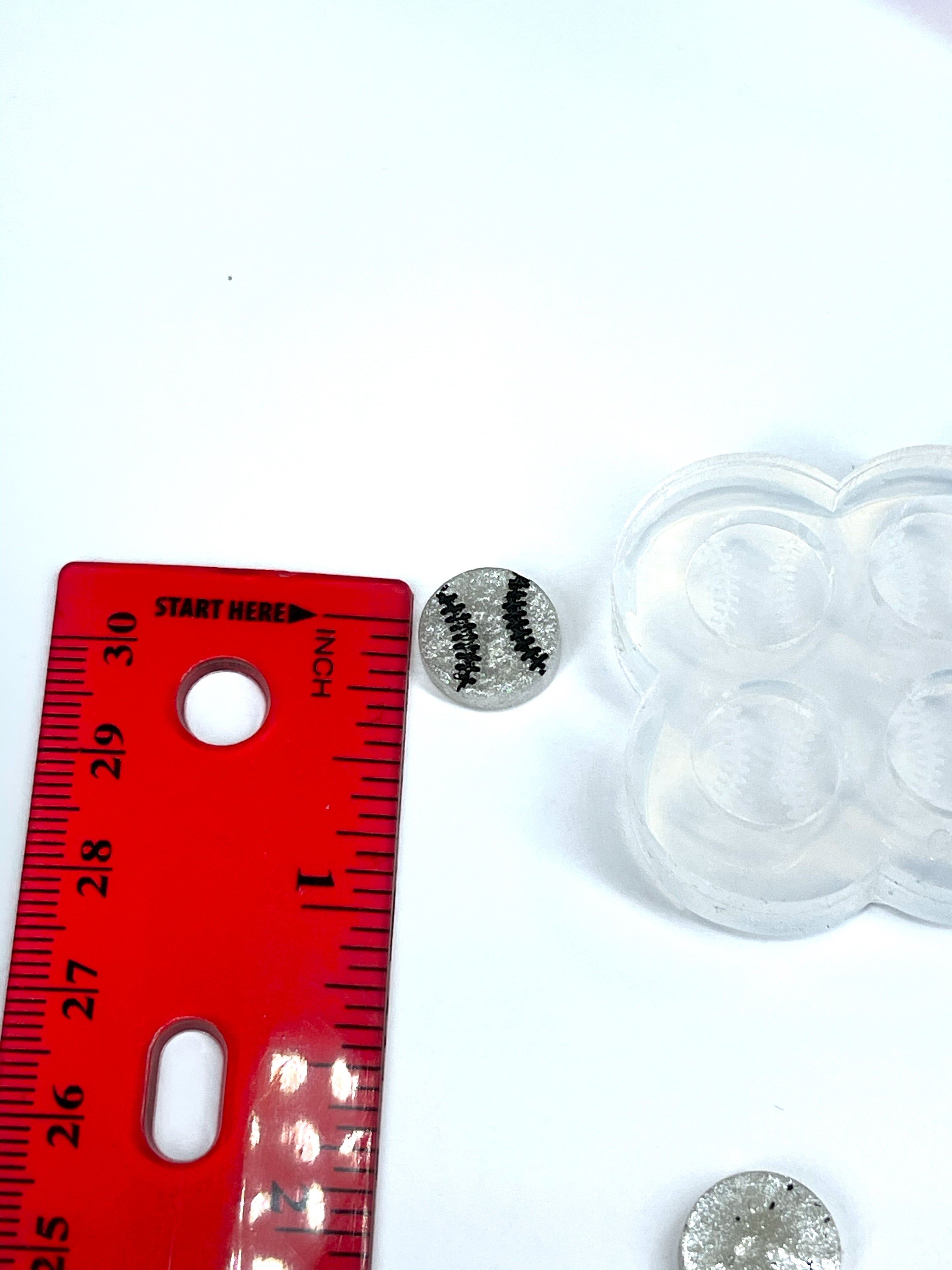Baseball Softball Stud Earrings Silicone Mold (A6)