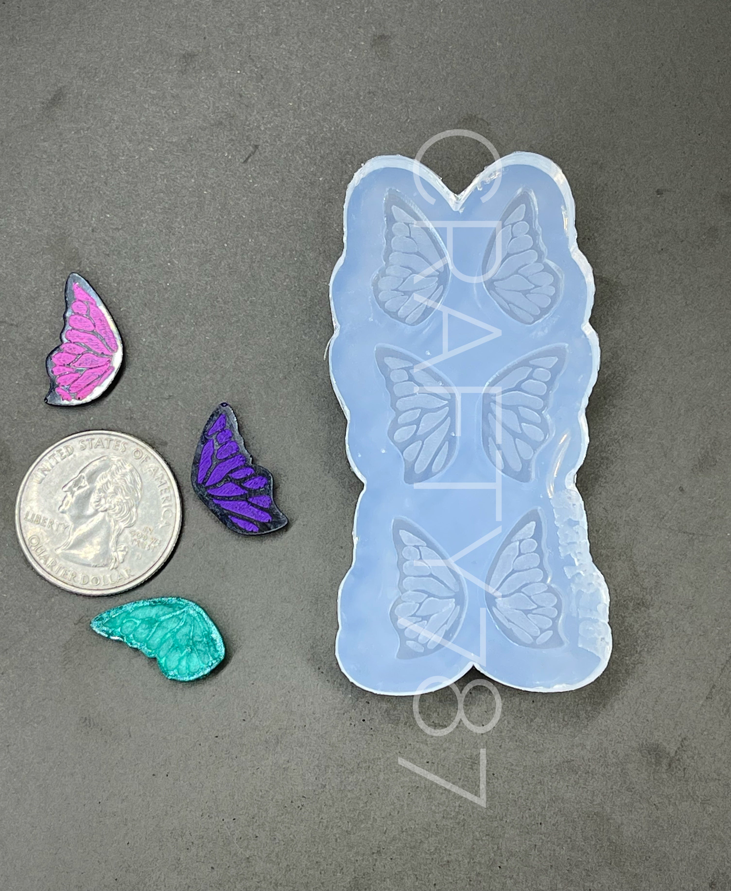 Butterfly Wings Stud Variety Earring Silicone Mold (B13)