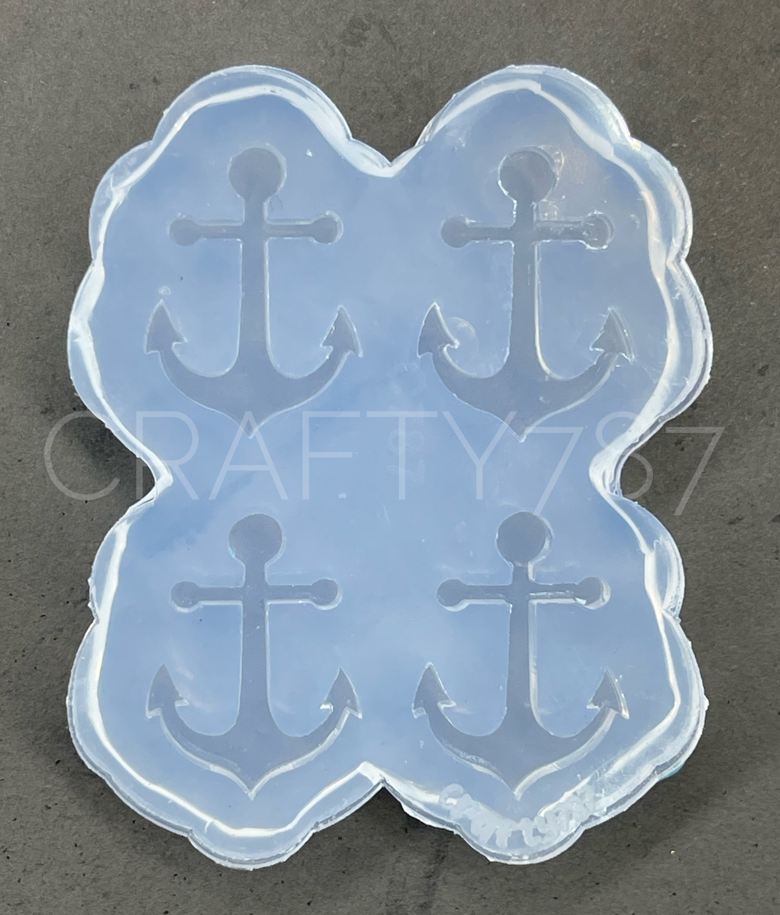Anchor Ancla Earring Stud Silicone Mold(B10)