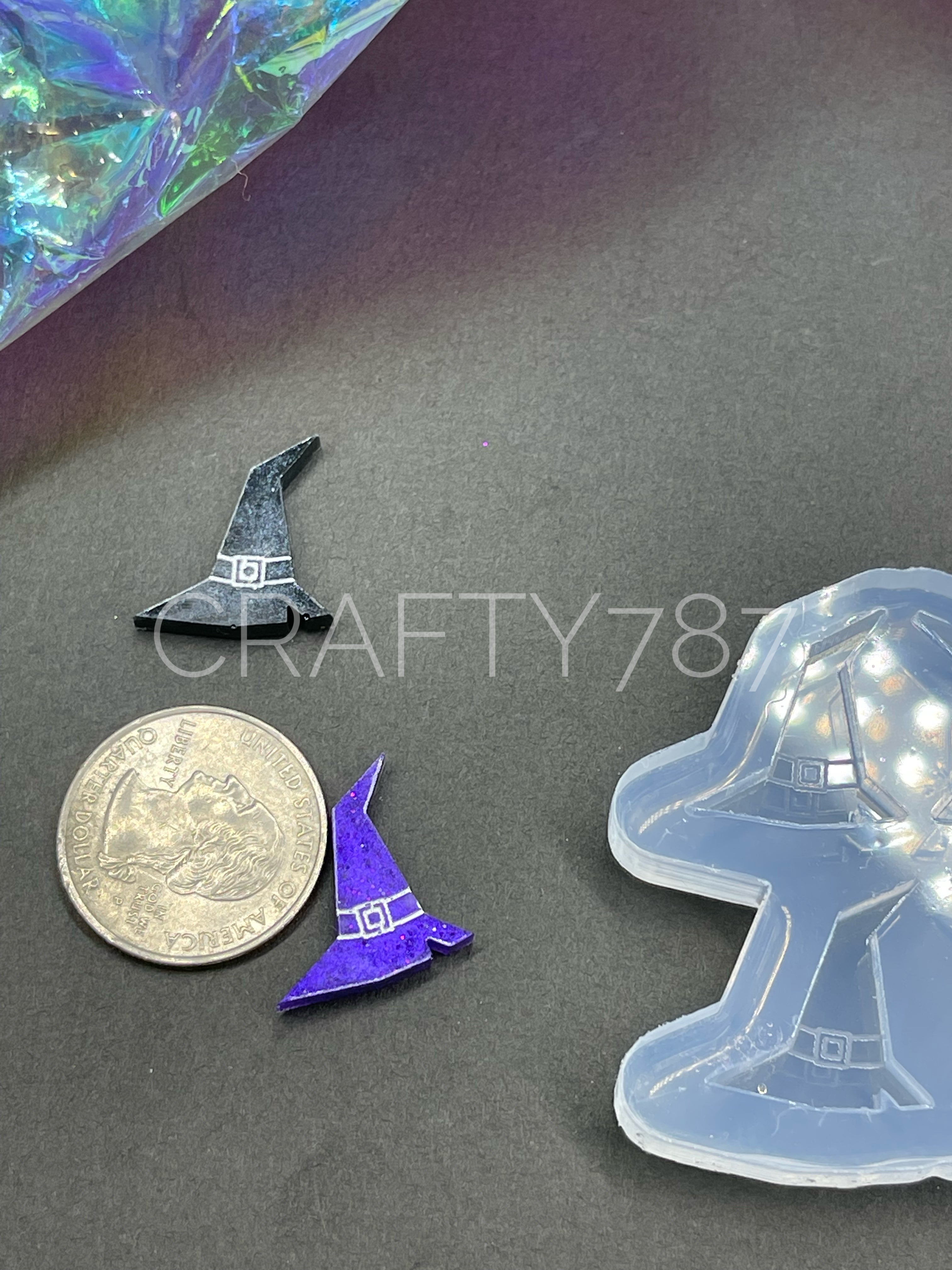 Witch Hat Stud Silicone Mold(A8)