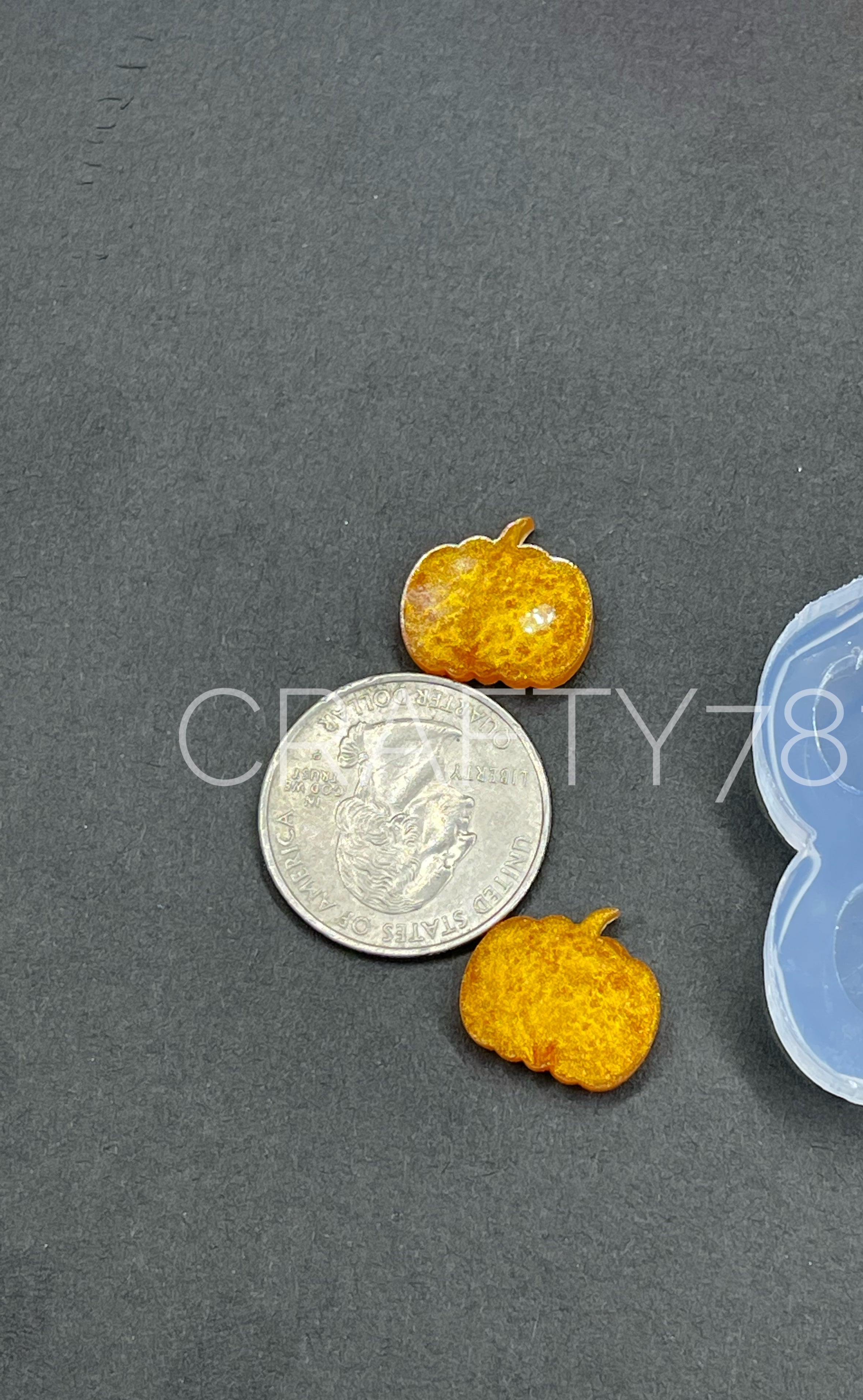 Pumpkin Stud Earring Silicone Mold(A6)