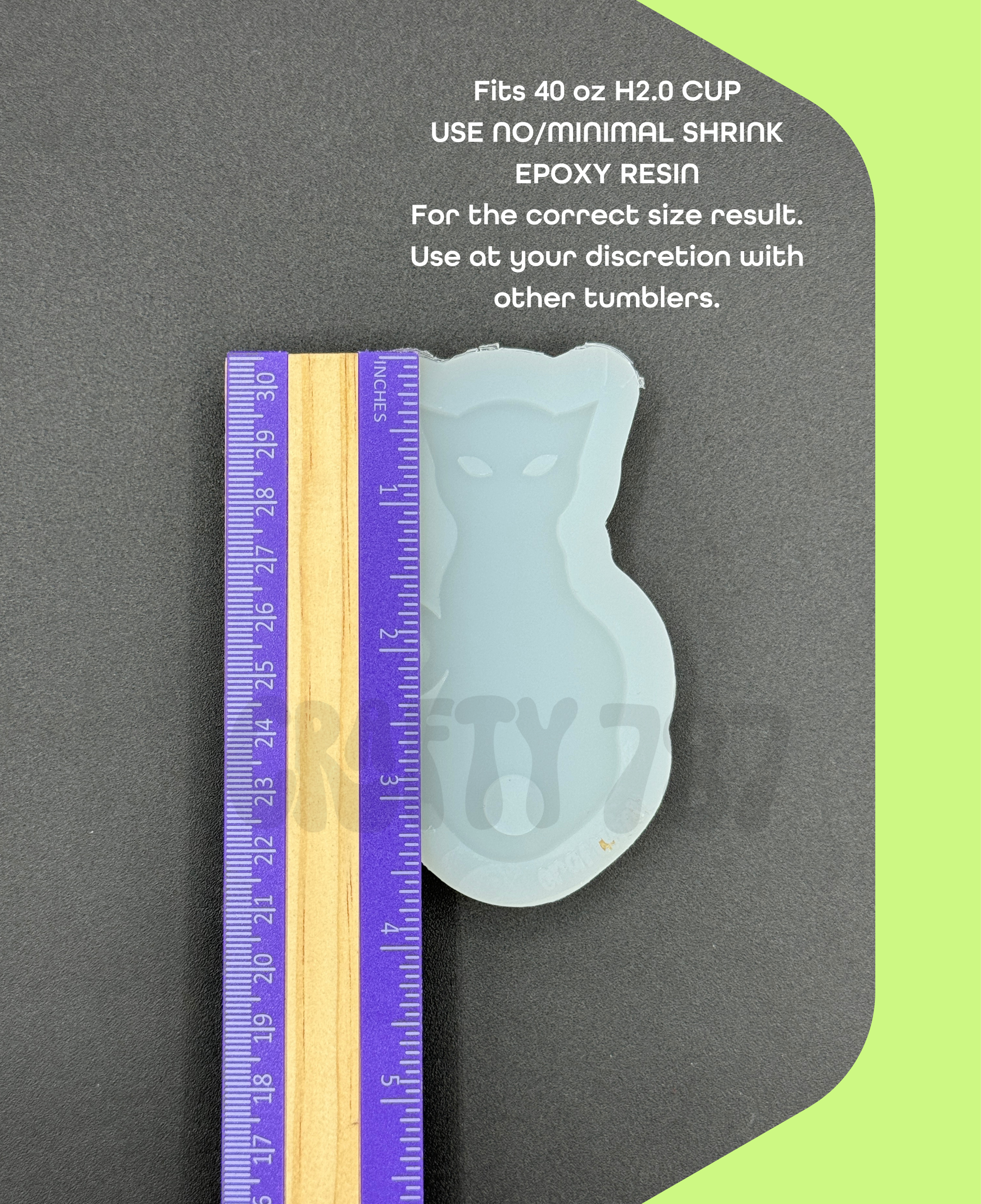 Cat Tumbler Topper Mold (d6)
