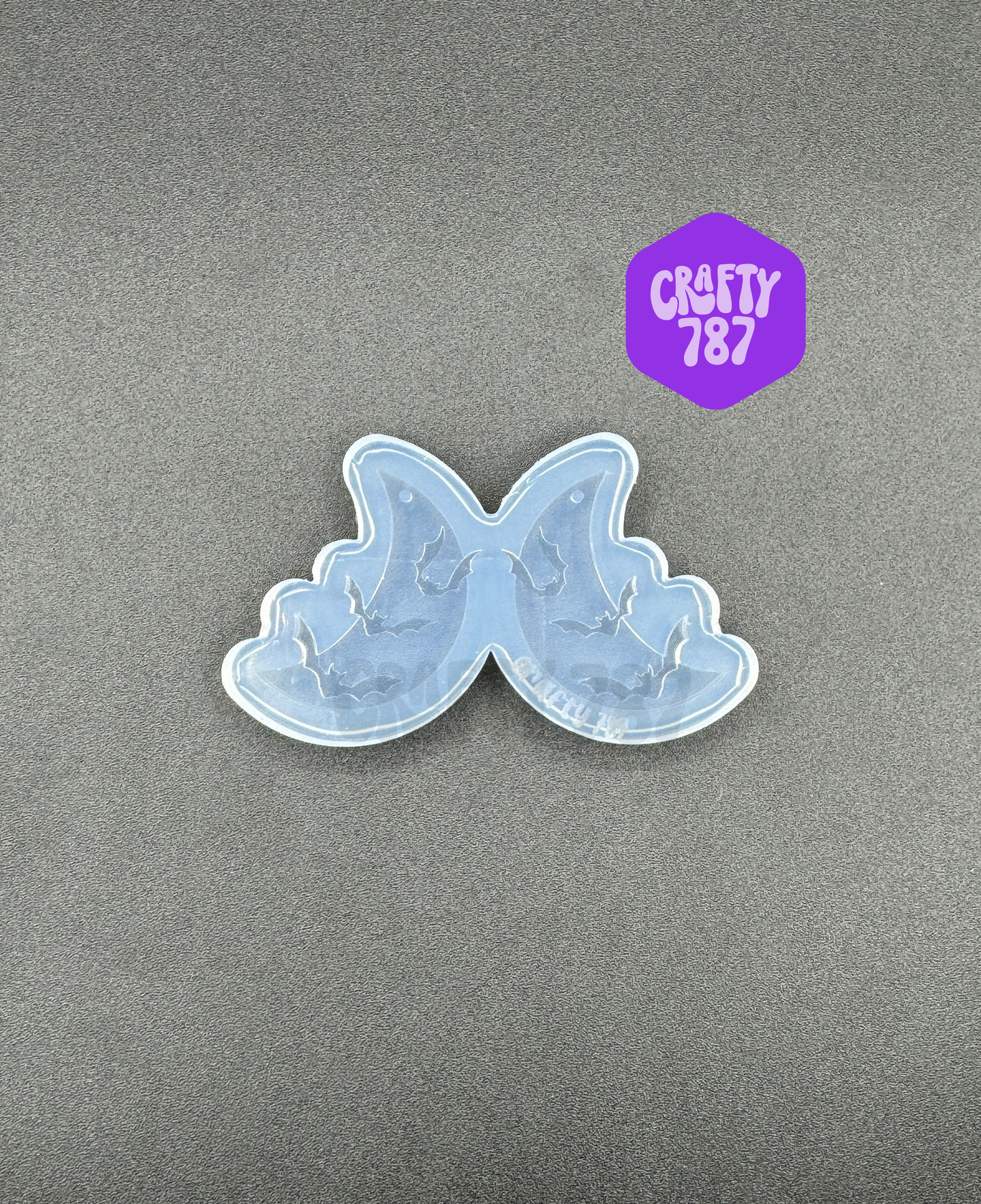 Half Moon & Bats Earring Silicone Mold(d15)