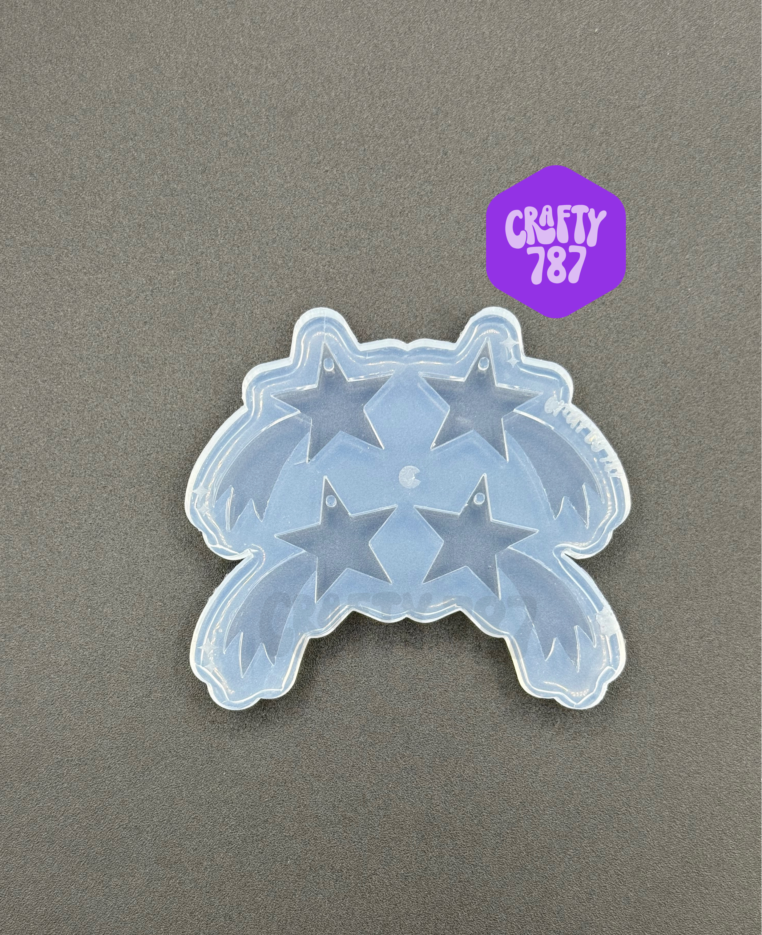 Shooting Star Dangle Earring Silicone Mold(d14)