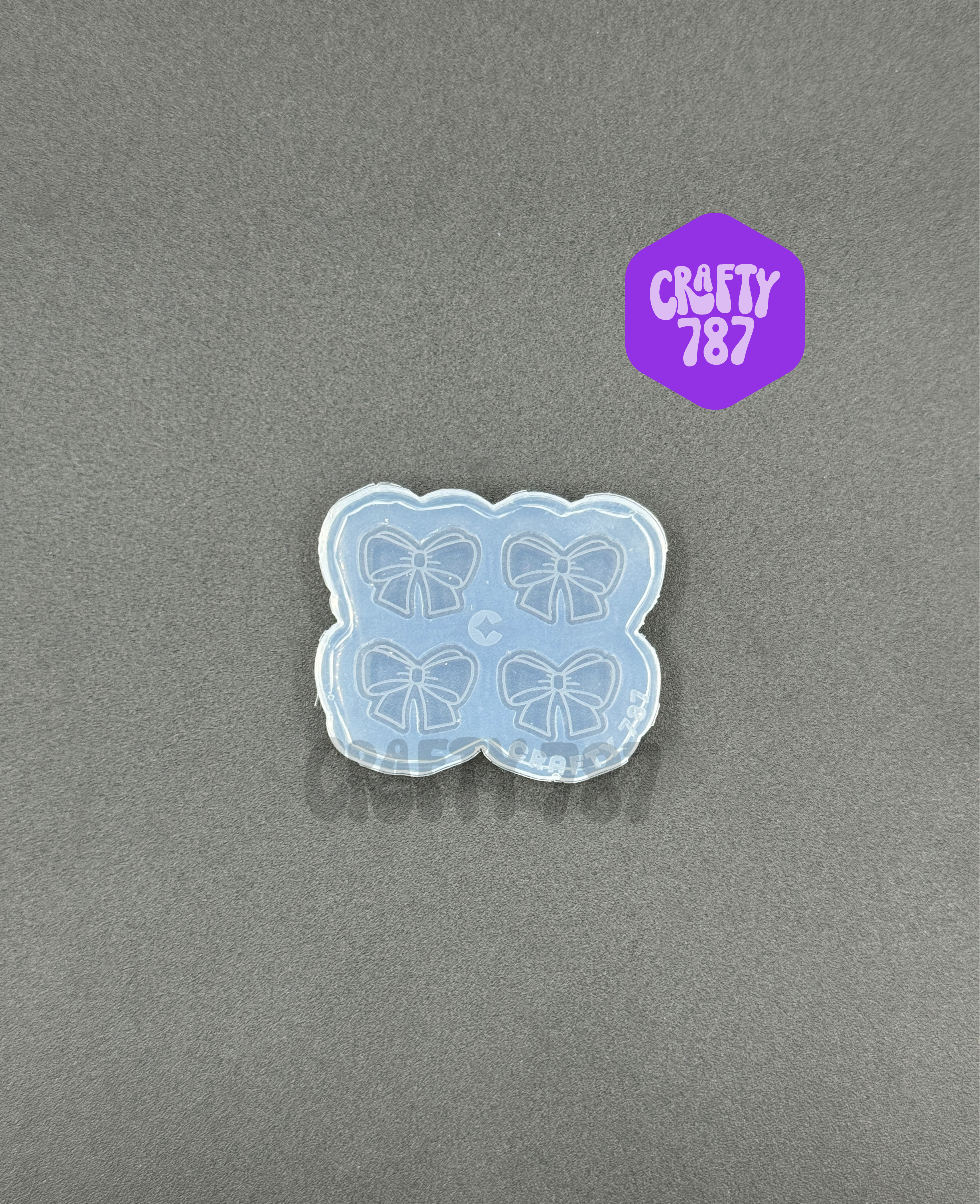 Ribbon Bow Stud Earring Silicone Mold Style 2 (d15)