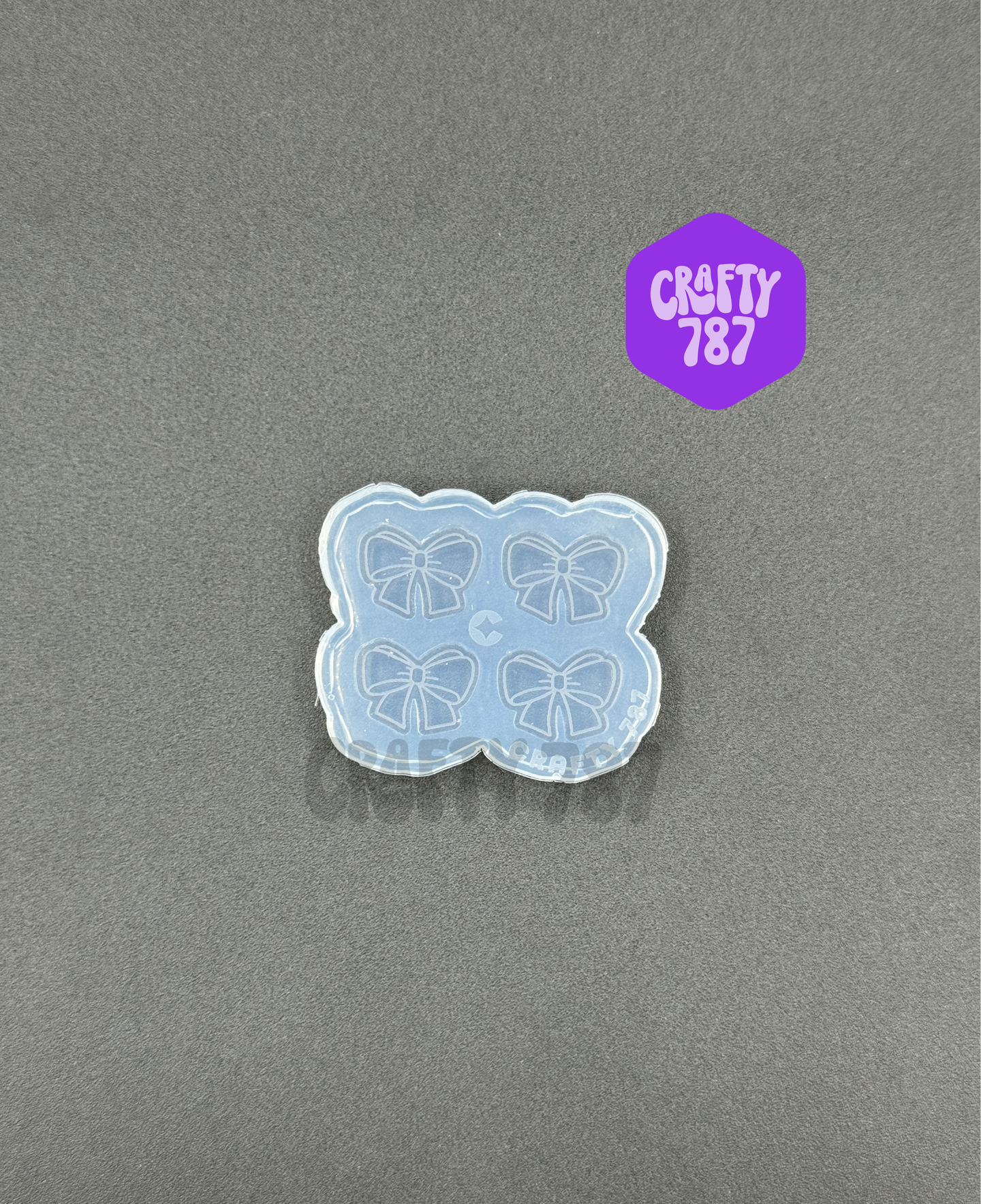 Ribbon Bow Stud Earring Silicone Mold Style 2 (d15)